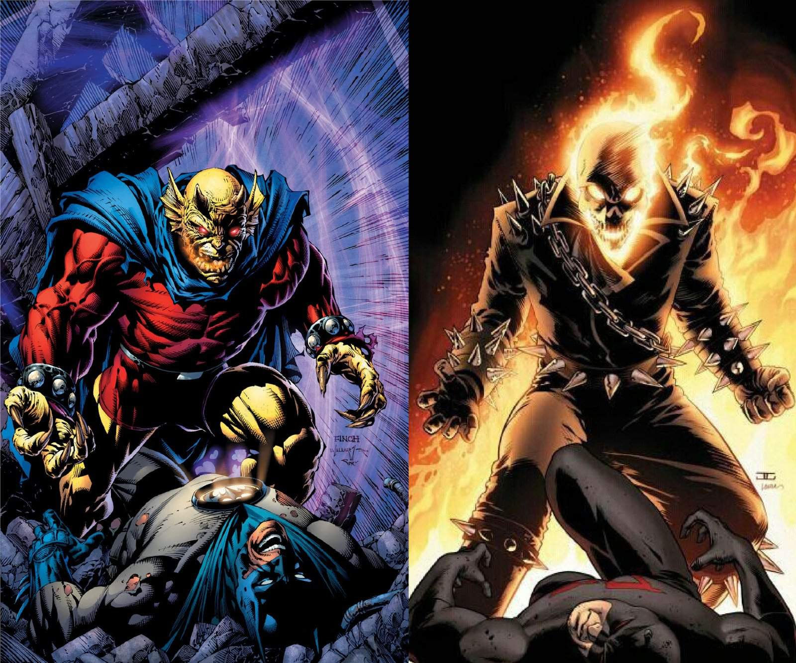 Wallpaper #-fQcOpMBKFX8bn3rG3dX179 Halloween 2022 Fight 2 Ghost Rider vs Etrigan the Demon