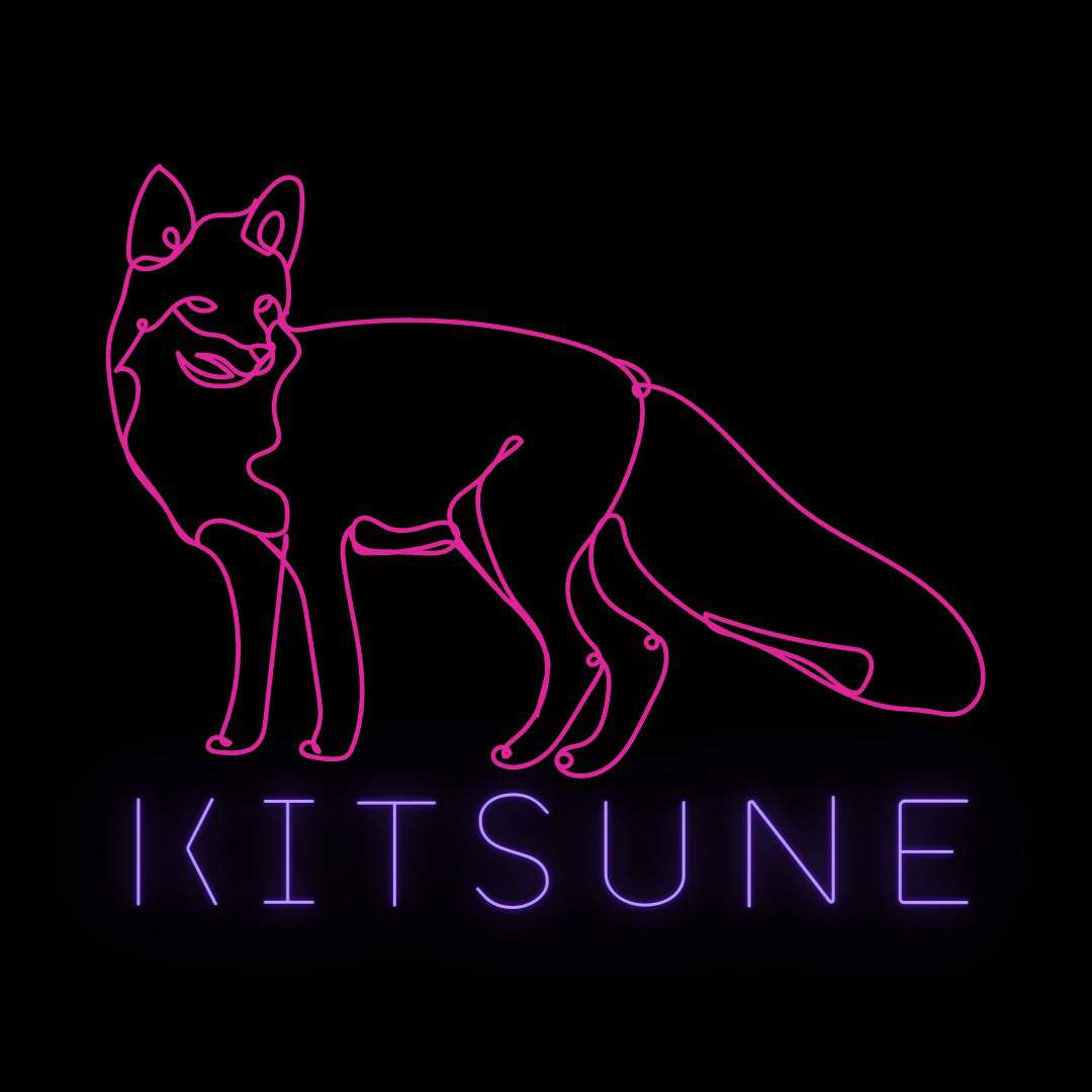 Wallpaper #-HP4iI4BFI5NbQks6CGD17 A Glowing Pink Neon Fox