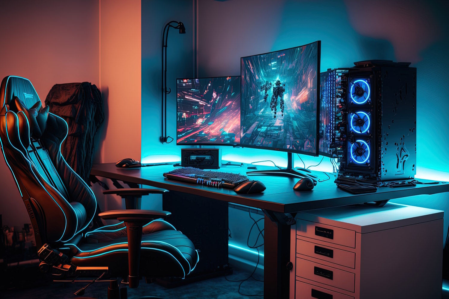 Wallpaper #o4sodJcBcm9NJah-bXV_143 La Mejor Iluminacion Para Un Setup Gamer Ilumina Tu Camino Hacia La
