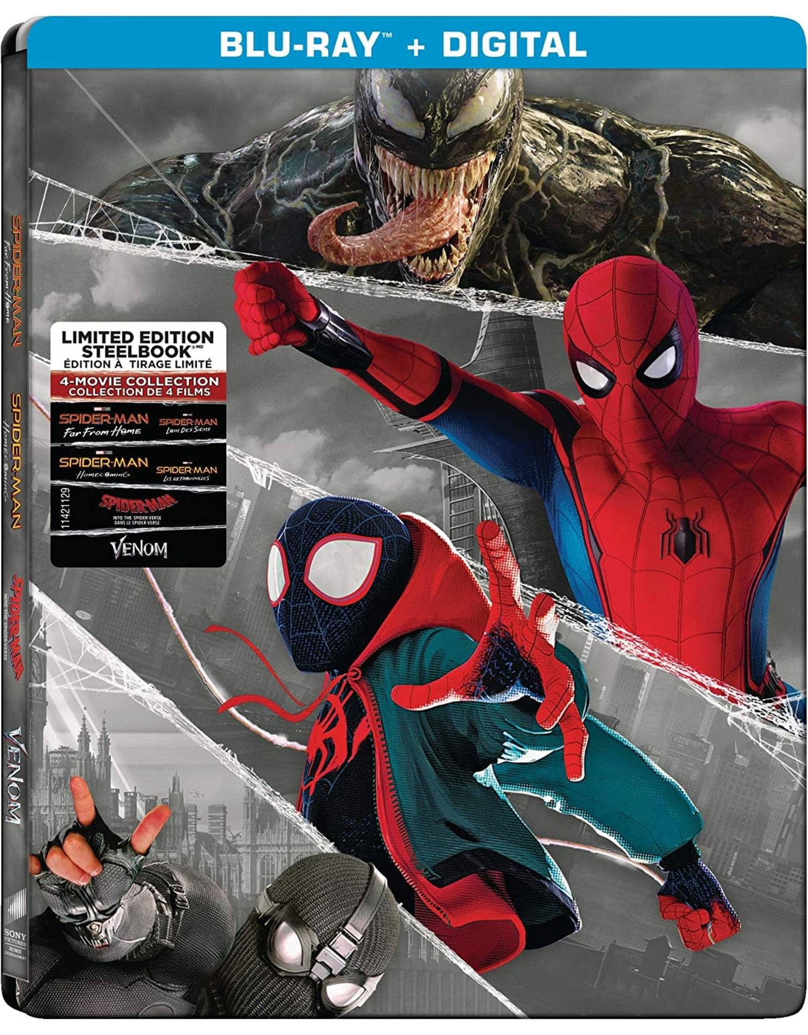 Wallpaper #y3OCho4BFI5NbQksRh-j38 Spider-Man: Far from Home, Spider-Man: Homecoming, Venom, and Spider-Man: Into the Spider-Verse 4-Movie Collection on Blu-Ray