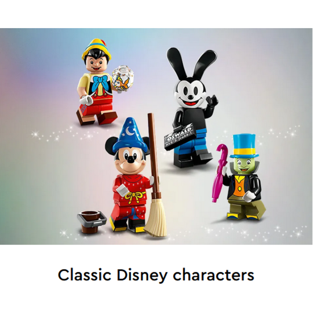 Wallpaper #tp-vV5MBcUVgGJNoe68-160 Lego Minifigure Series Disney 100 the Toy Store
