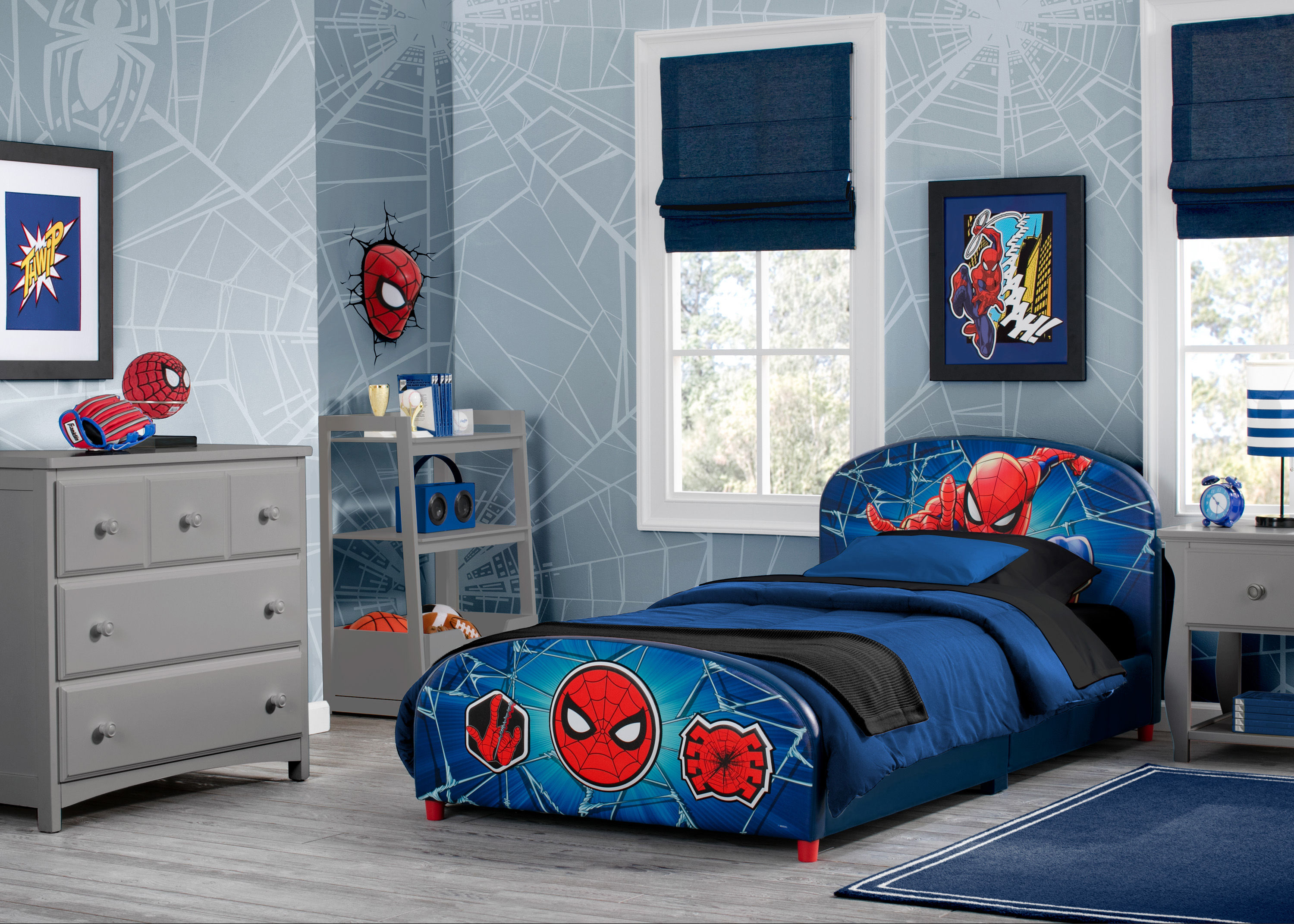 Wallpaper #fj_7O5MBLiIJ4c9OWJBi24 Spider Man 3D Twin Bed Delta Children