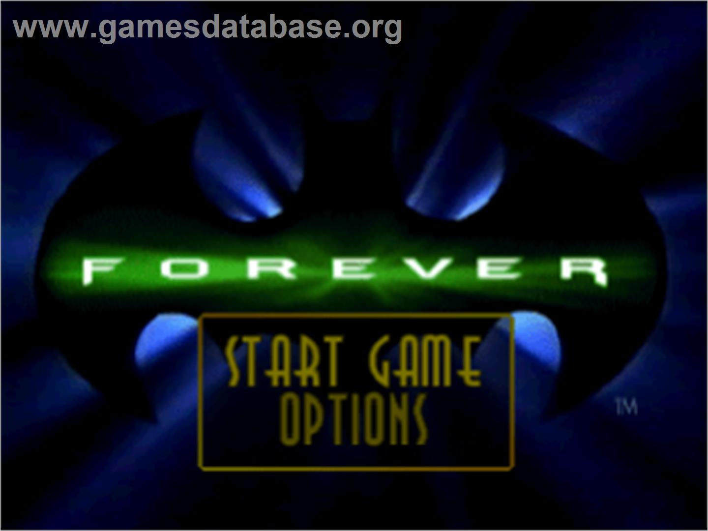 Wallpaper #CRndHY8BtGB6xQ789XgZ15 Batman Forever the Arcade Game Sony Playstation Artwork Title Screen