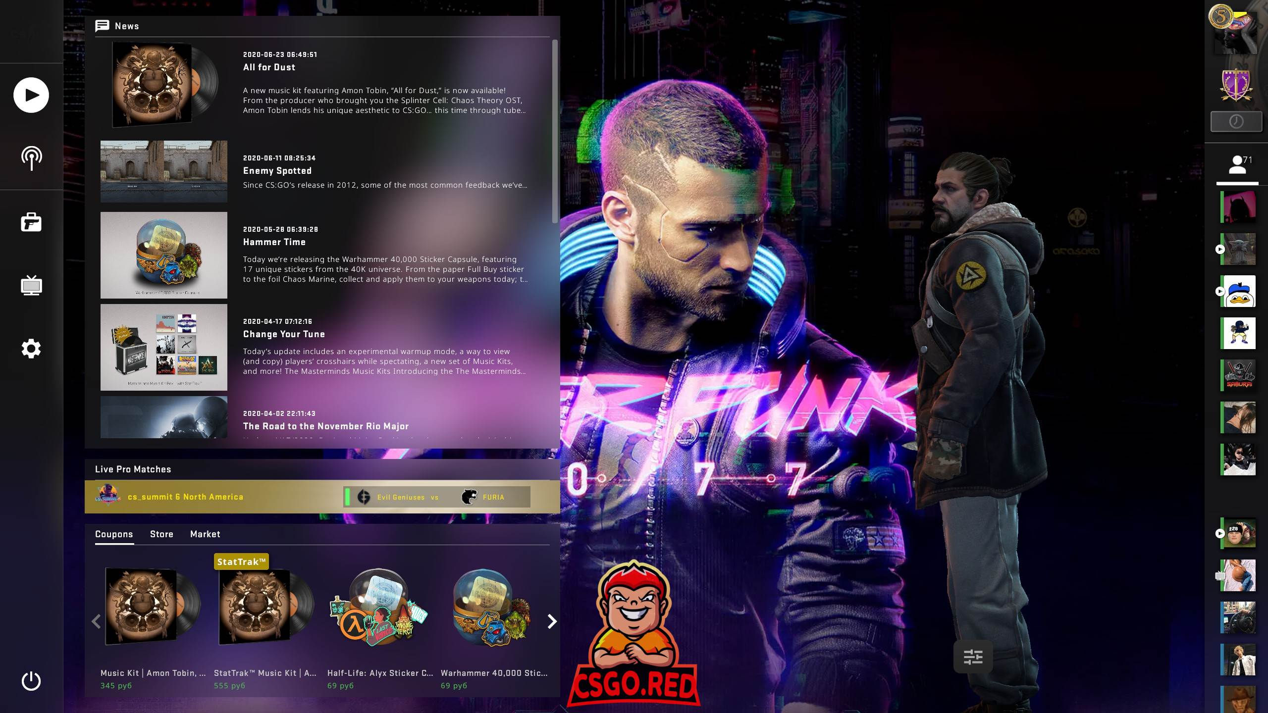 Wallpaper #UBmlBI8BtGB6xQ788k-855 Cyberpunk 2077 Protagonist Csgo Panorama Ui Free Download Csgored