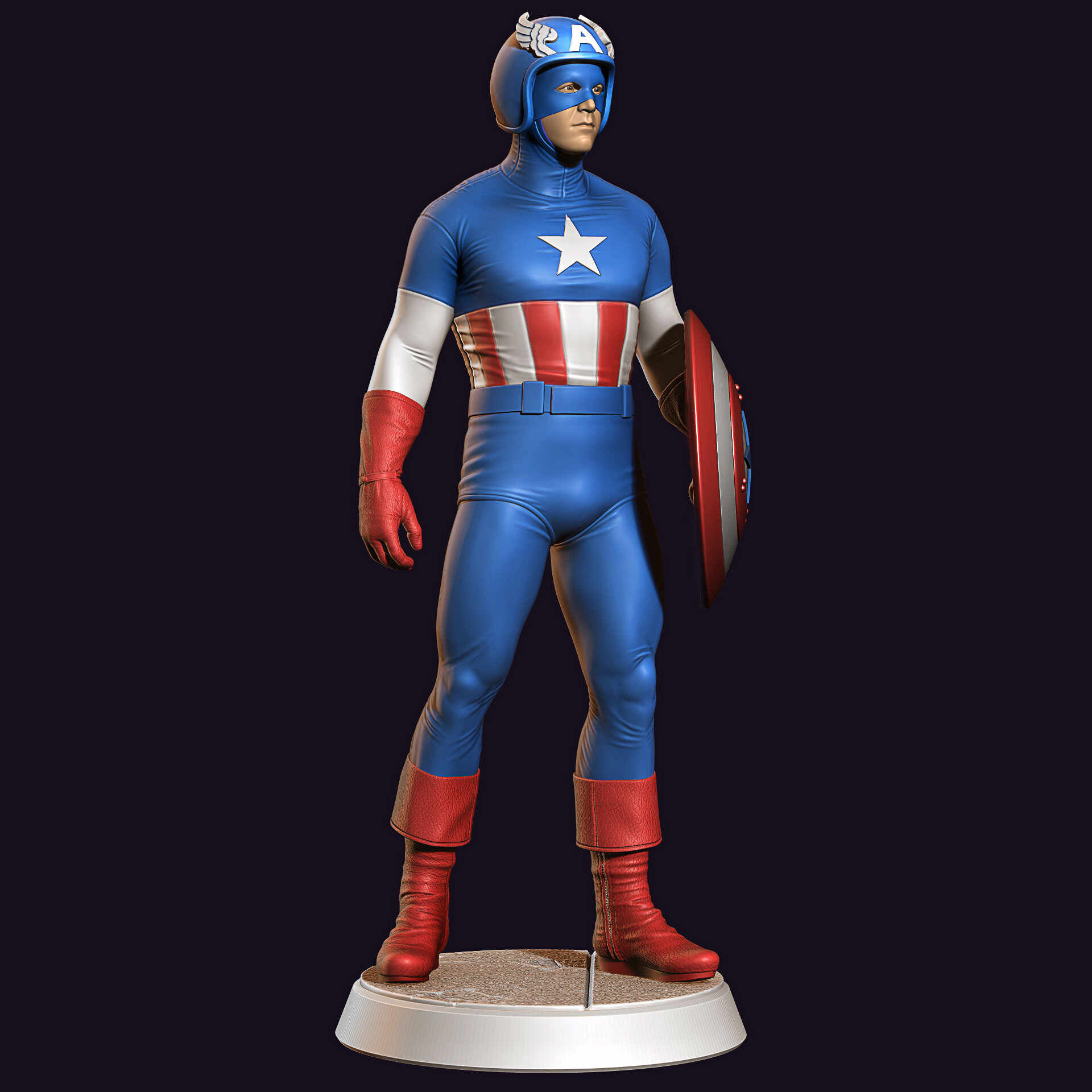 Wallpaper #Bme_BZMBSpphPi3-VL4x211 Capitan America Reb Brown Zbrushcentral