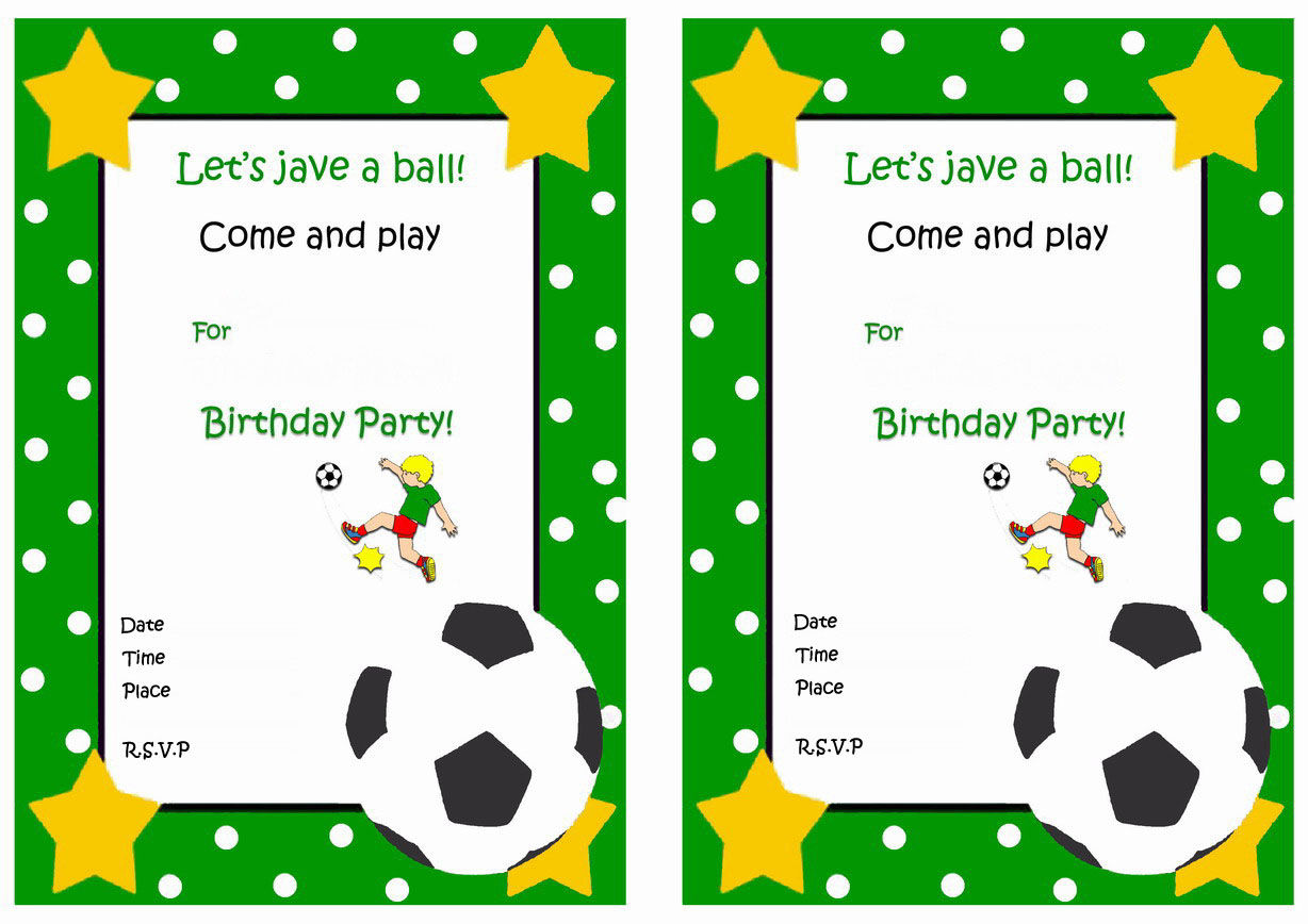 Wallpaper #f6344 Free Printable Football Birthday Invitations Drevio Free and