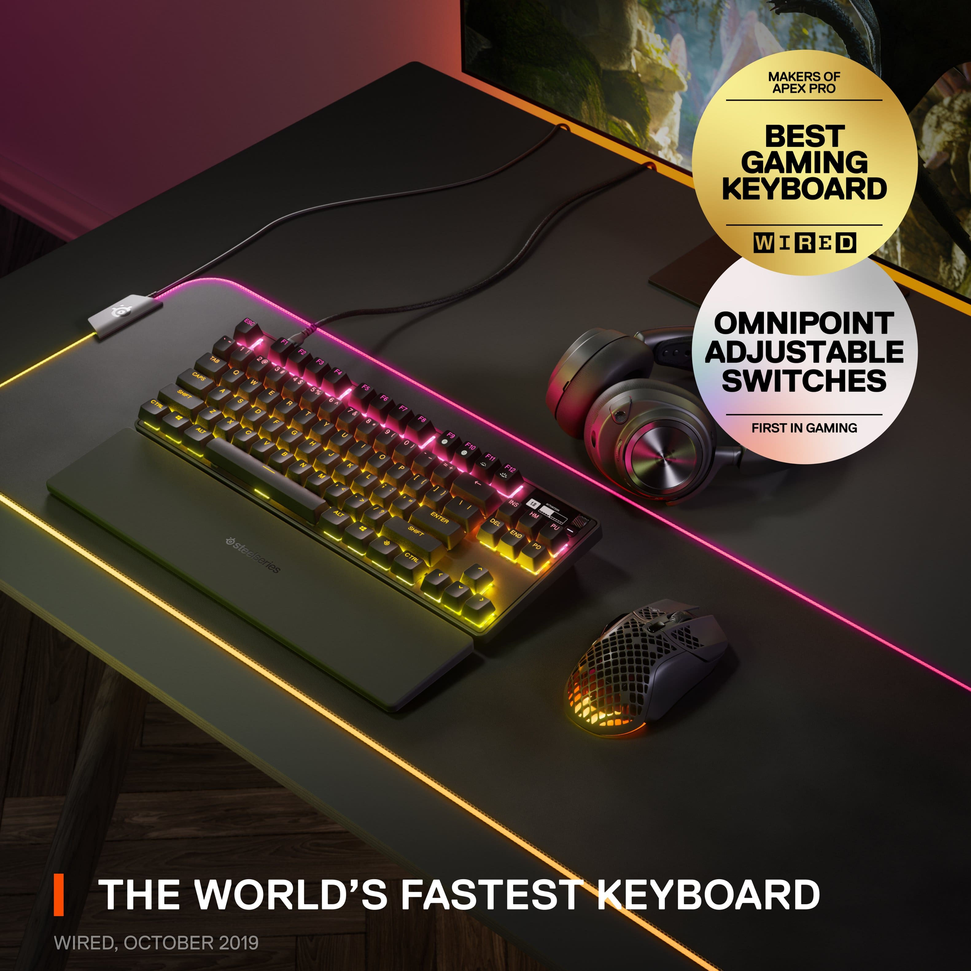 Wallpaper #nPuohJcBx-Hc5Y20b6_v95 Steelseries Apex Pro 2023 Tkl Wired Mechanical Omnipoint 20