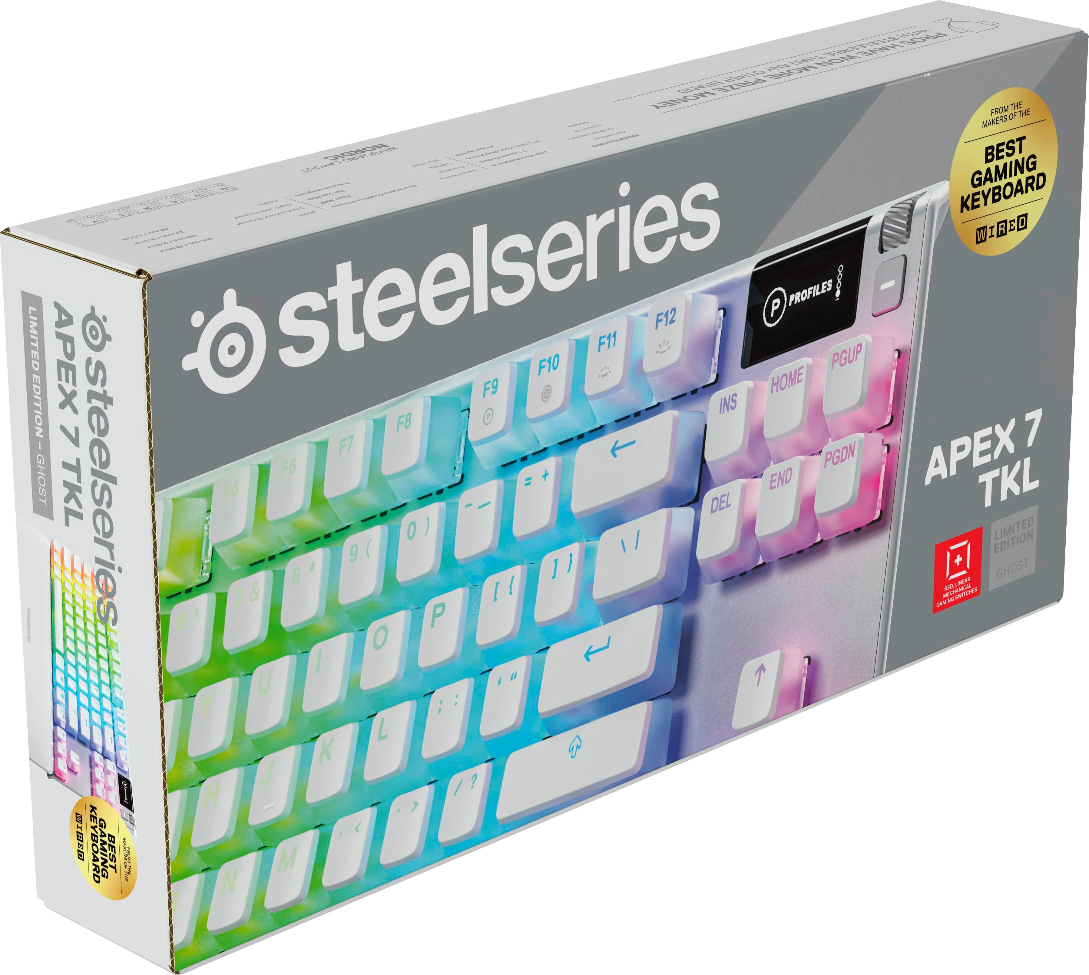 Wallpaper #Erj21pIBJvJKYCmE-eHl2 Steelseries Apex 7 Ghost Tkl Wired Mechanical Red Linear Gaming