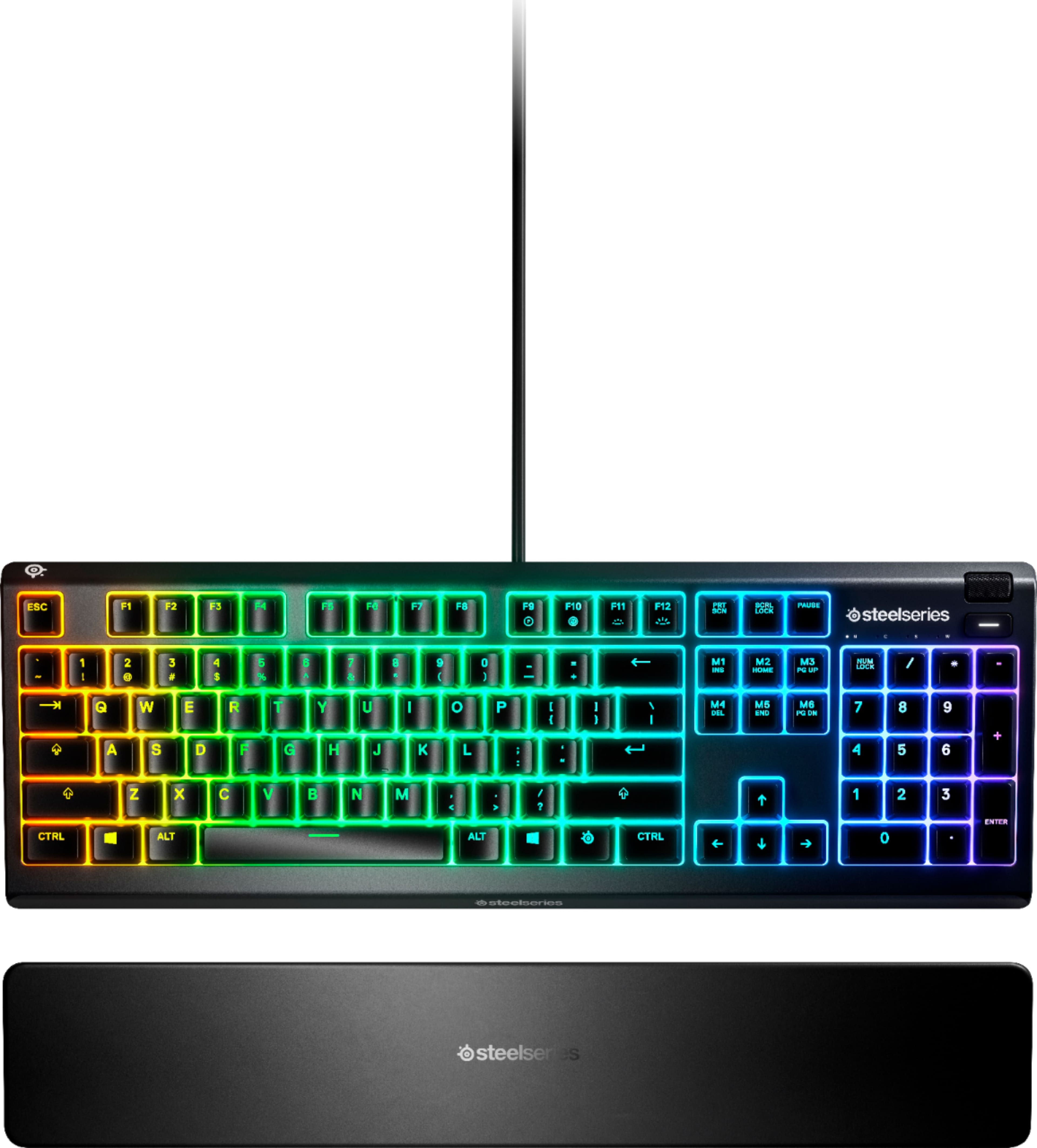 Wallpaper #n7jo15IBJvJKYCmEcuUh254 Steelseries Apex 3 Wired Gaming Keyboard with Rgb Back Lighting Black