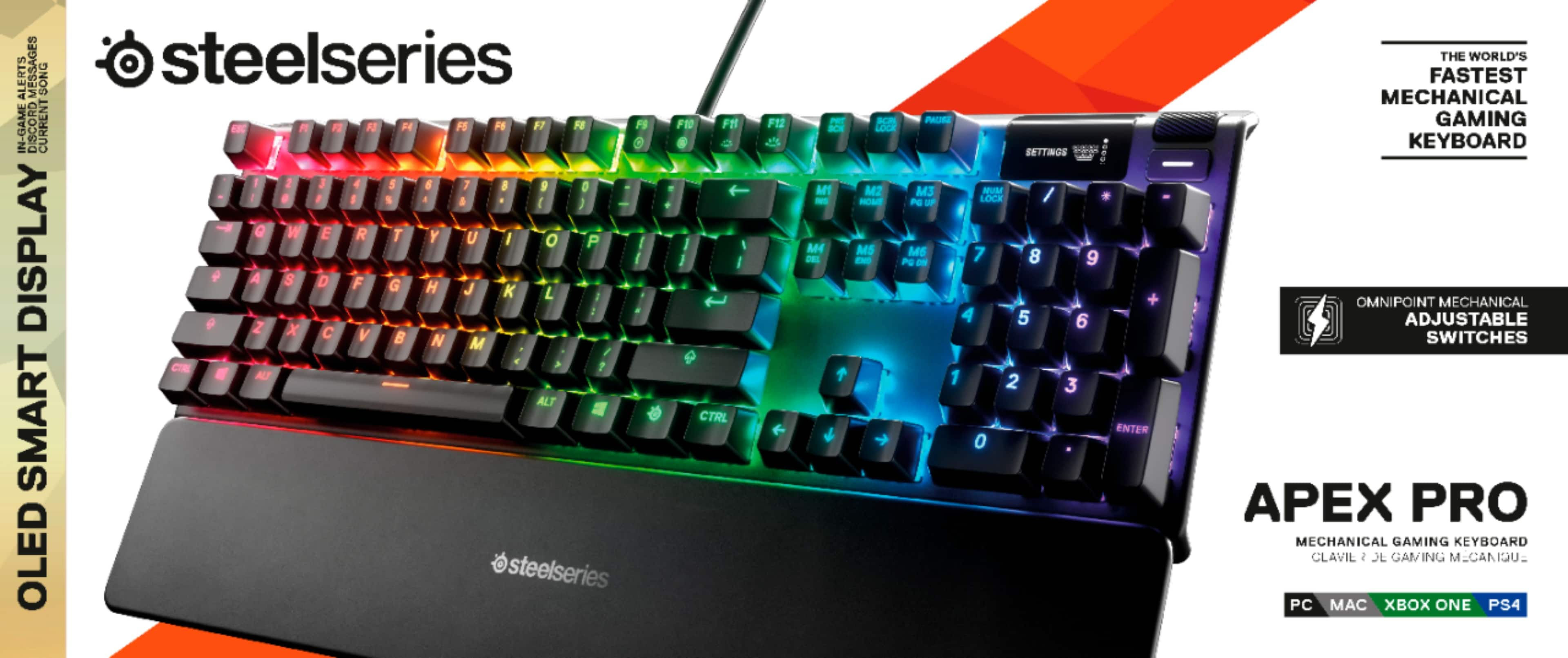 Wallpaper #lmca_ZIBSpphPi3-FZr428 Steelseries Apex Pro Wired Gaming Mechanical Omnipoint Adjustable