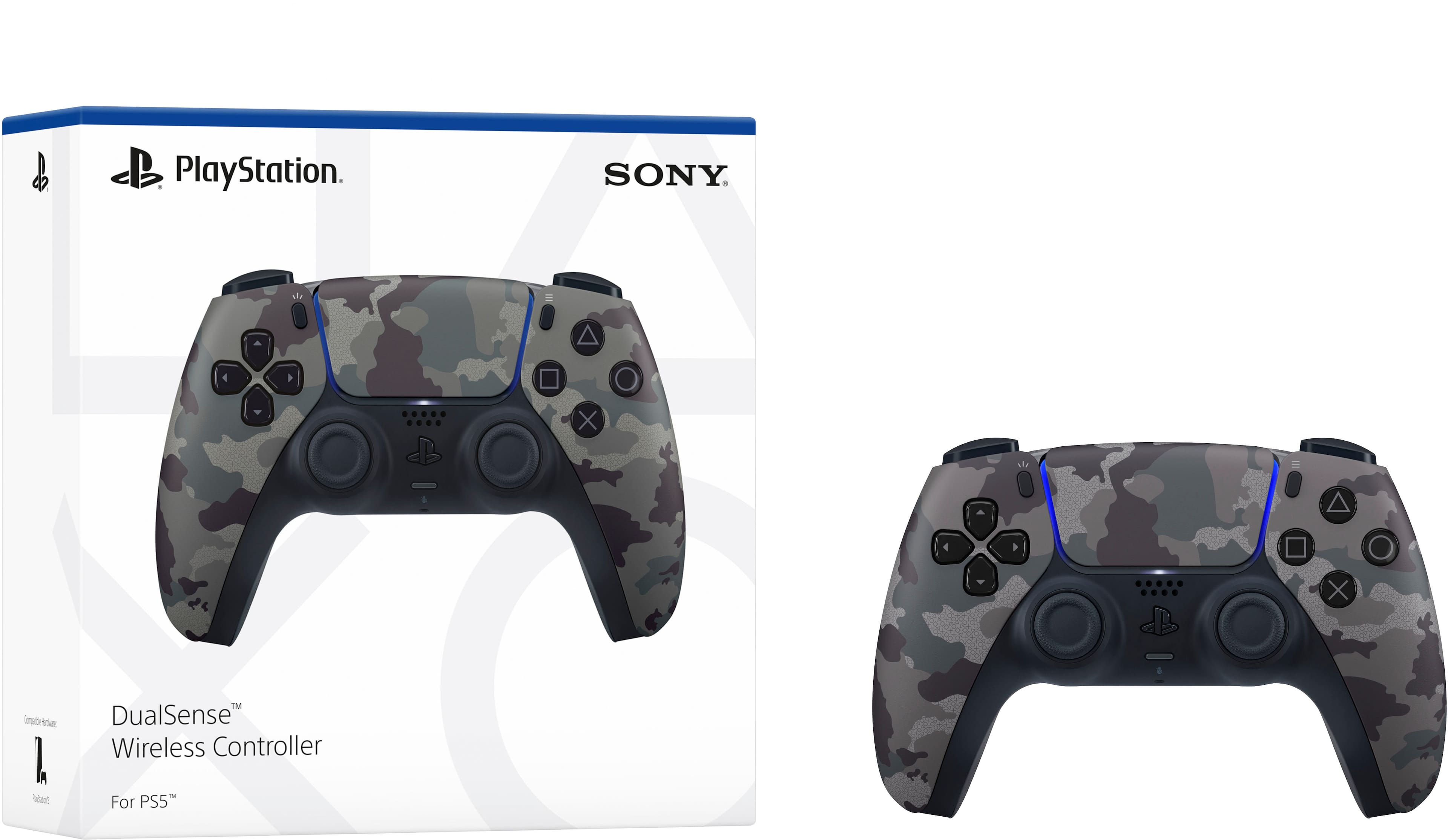 Wallpaper #gbjO3JIBJvJKYCmEZP2A571 Sony Playstation 5 Dualsense Wireless Controller Gray Camouflage