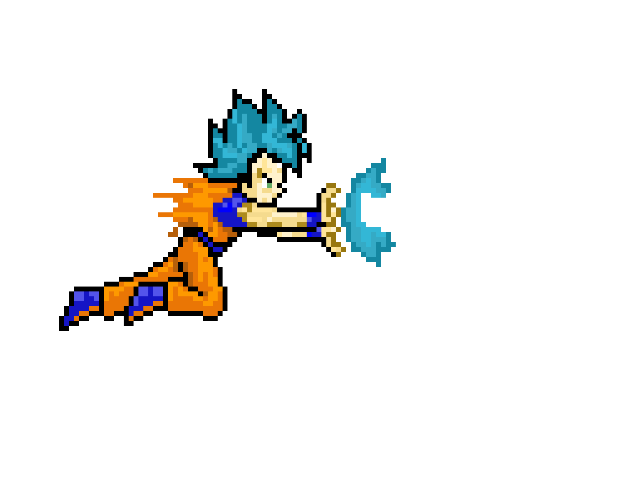 Wallpaper #VhfjPZMBPLD5_VENJd5E335 Goku Kamehameha Pixel Art