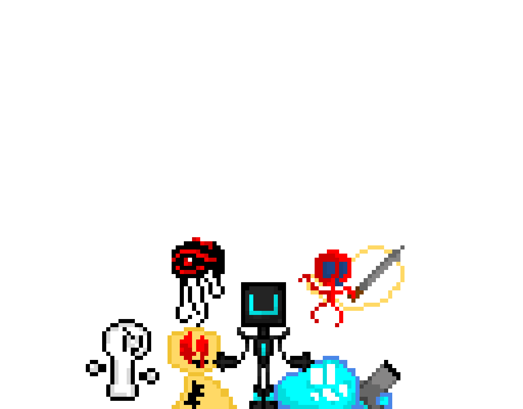 Wallpaper #D1YuepcBsd6xcFiEk9wE35 Different Characters from People Pixel Art