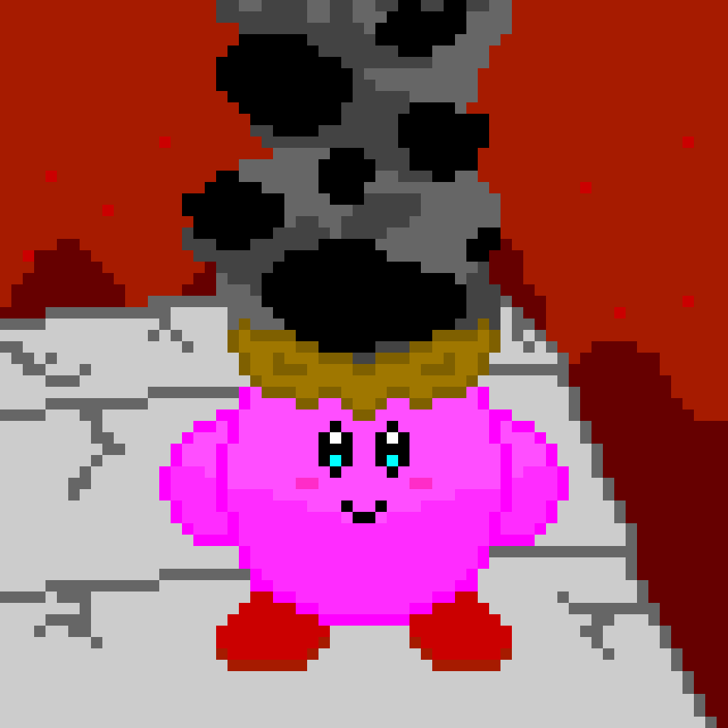 Wallpaper #W2c4_JIBSpphPi3-KZeF257 Kirby Loves U Pixel Art