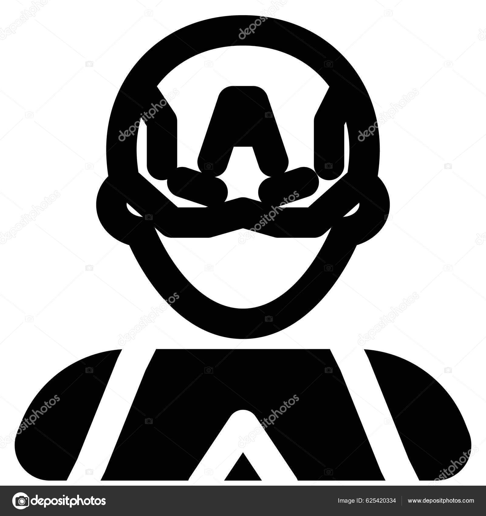 Wallpaper #g9WINpMBY0Iw2JDGwZEj251 Captain America Powerful Avenger Marvel Comics Stock Vector by Get4net