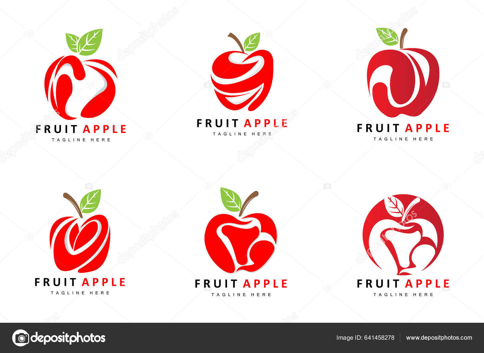 Wallpaper #SANbY5MBpyOg8YnEx9WH318 Fruit Apple Logo Design Red Fruit Vector Abstract Style Product Stock
