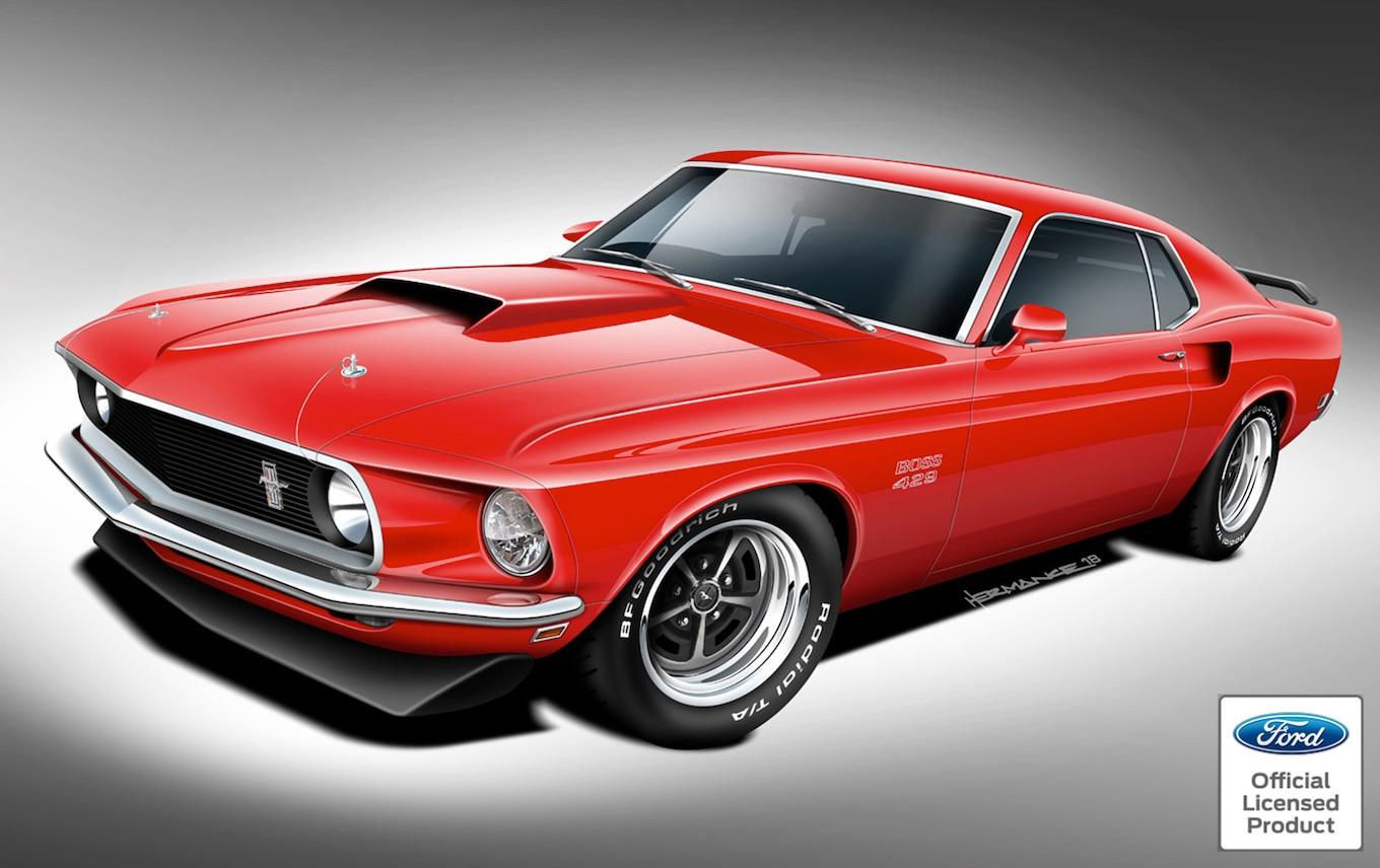 Wallpaper #8mcMCJMBSpphPi3-ysiS160 Brand New Original Mustang Boss Mach 1 Built by Classic Recreations