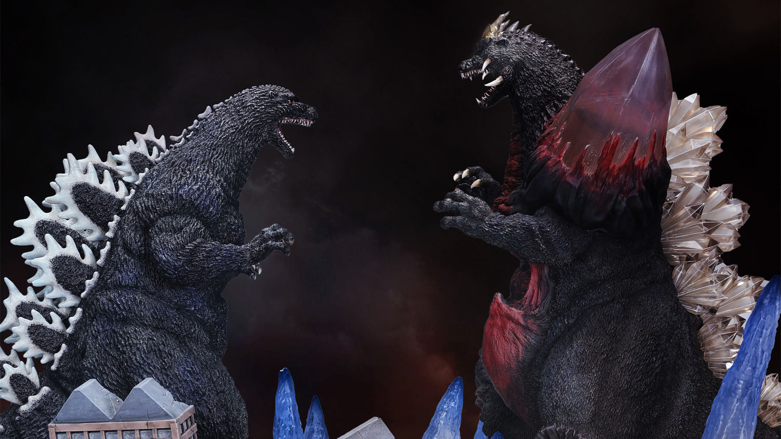 Wallpaper #khmaLo8BtGB6xQ786ZUb22 Earth Shattering Godzilla vs Space Godzilla Statues Will Dominate Your