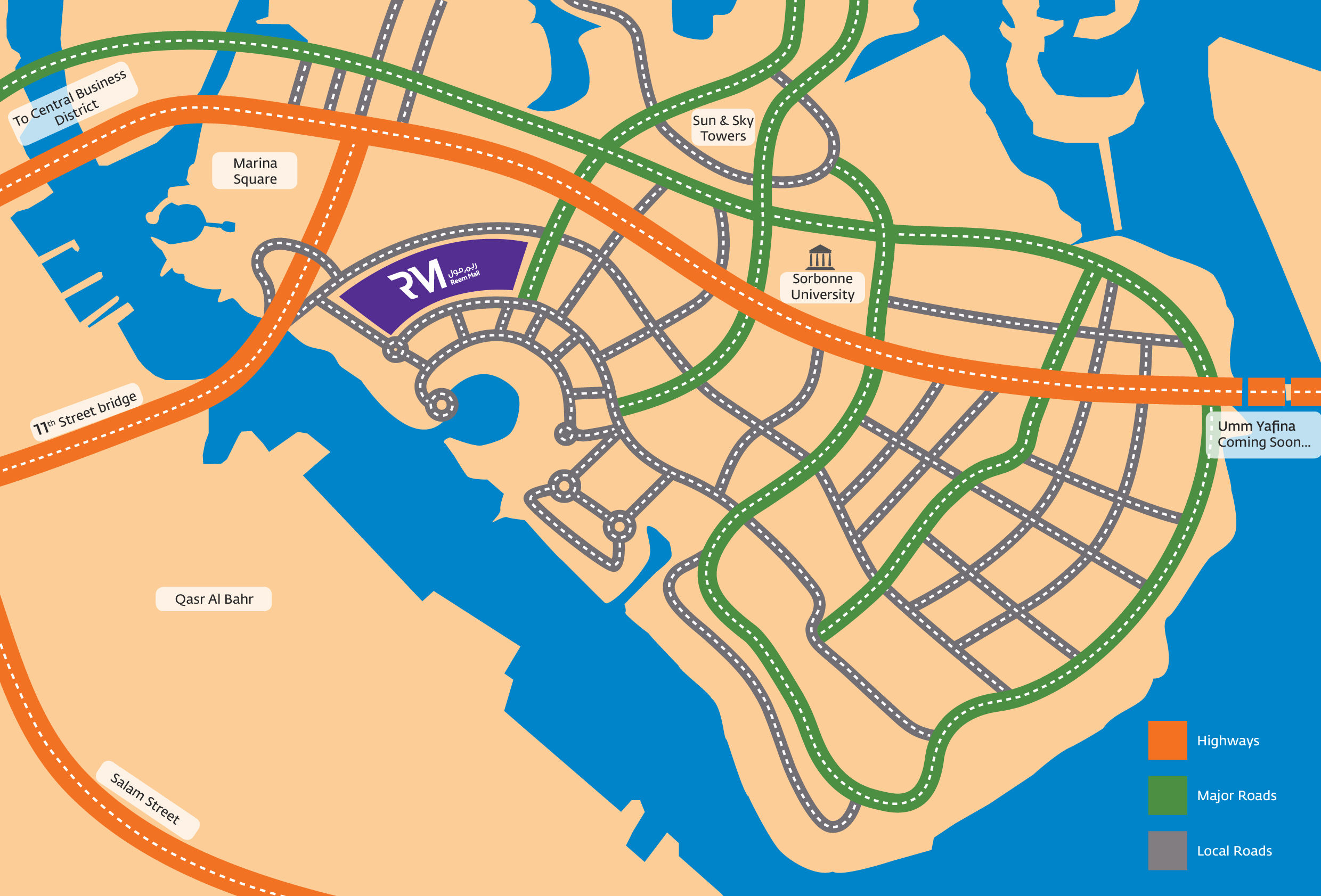 Wallpaper #8miYGpMBSpphPi3-dBwa132 Al Reem Island Abu Dhabi Map