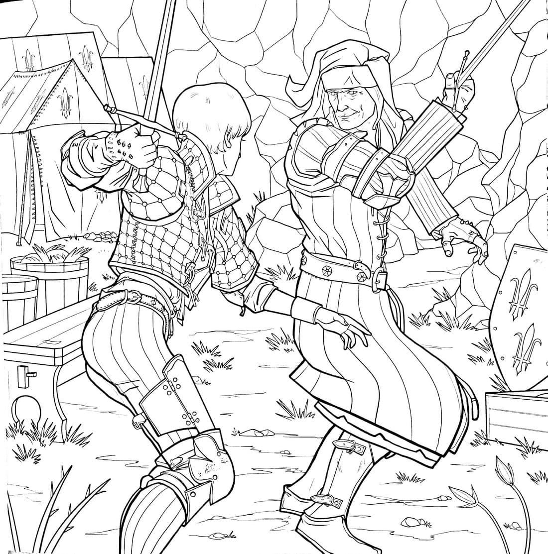 Wallpaper #RkDEMZMBJhL2WPbaNsiW92 The Witcher 4 Coloring Page Free Printable Coloring Pages for Kids