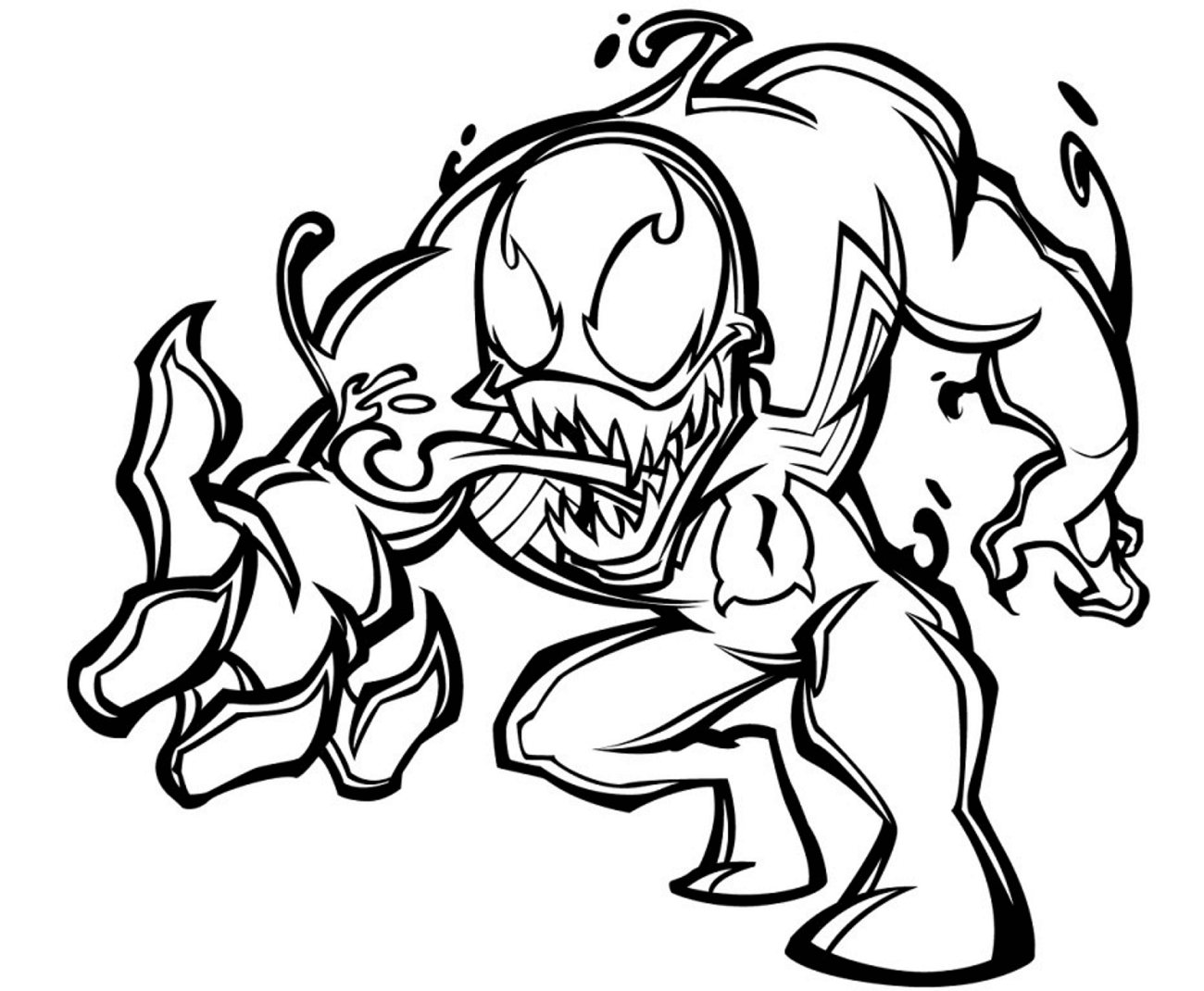 Wallpaper #z2f4_ZIBSpphPi3-GJ3l161 Venom Head Coloring Pages