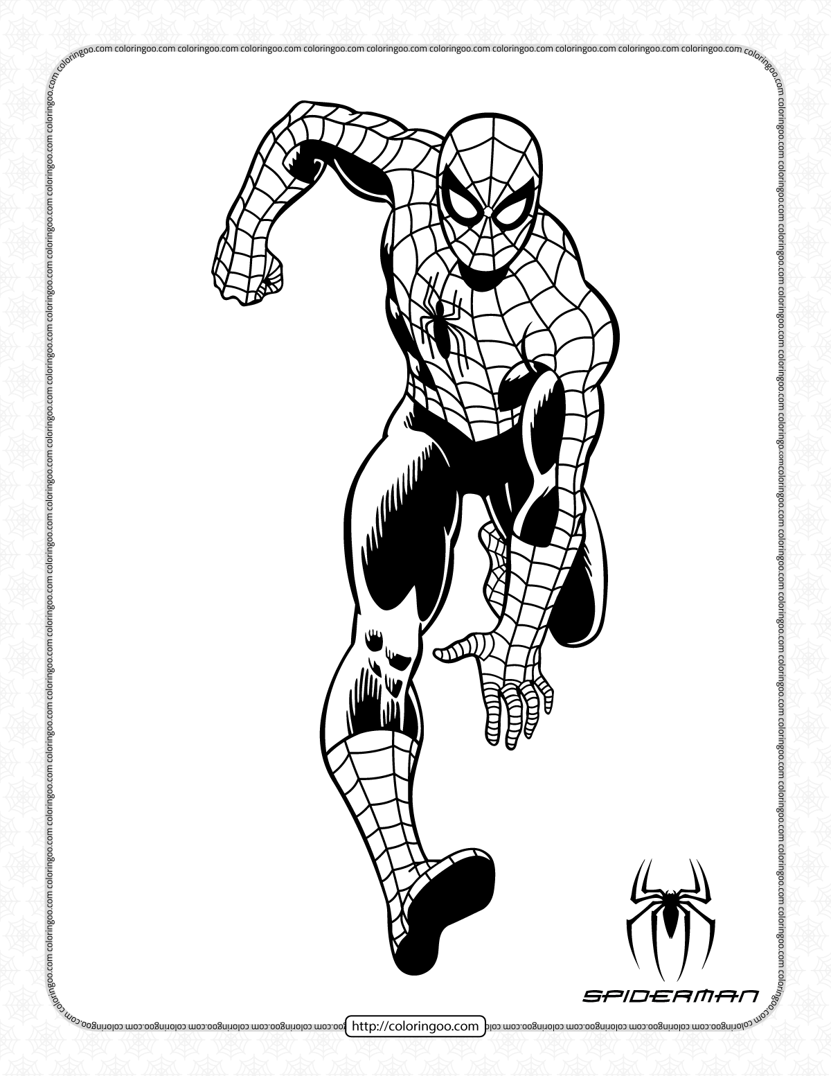 Wallpaper #0neeJ5MB-pgBXx603KZG169 Marvel Spiderman Coloring Pages