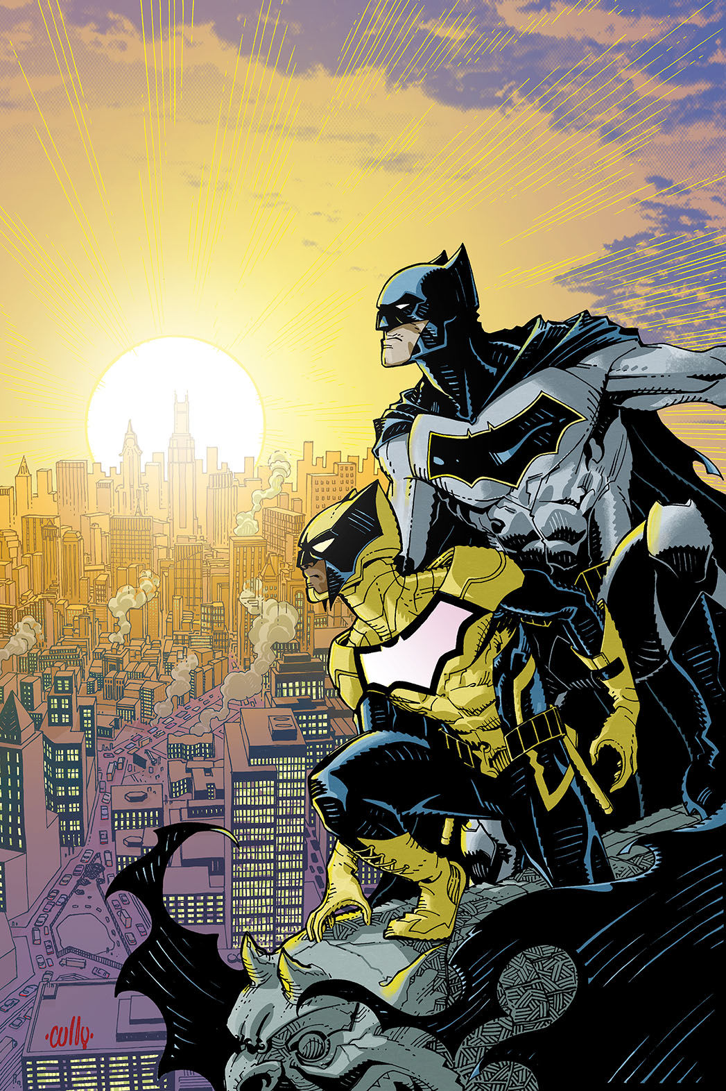 Wallpaper #gWj1E5MBSpphPi3-QwKs83 Gotham City Skyline Bat Signal