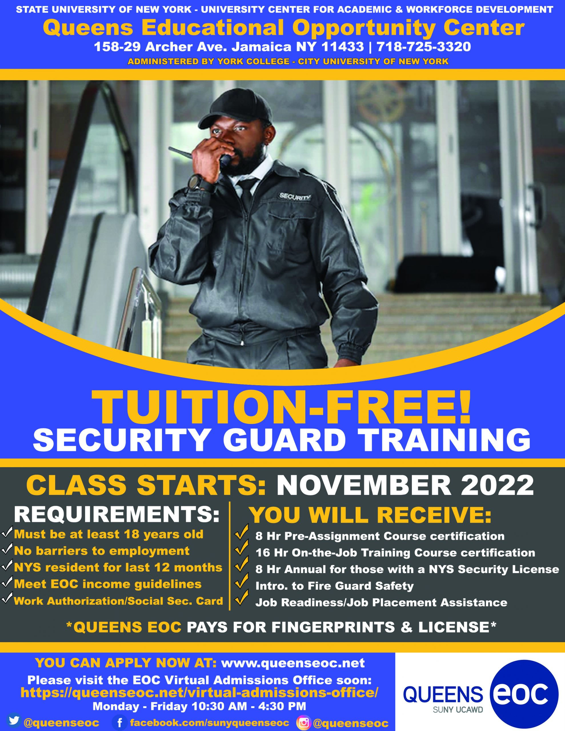 Wallpaper #xuqKVZMBlwTYPL18yg2e282 Security Guard Training Tuition Free Class Starts November 2022