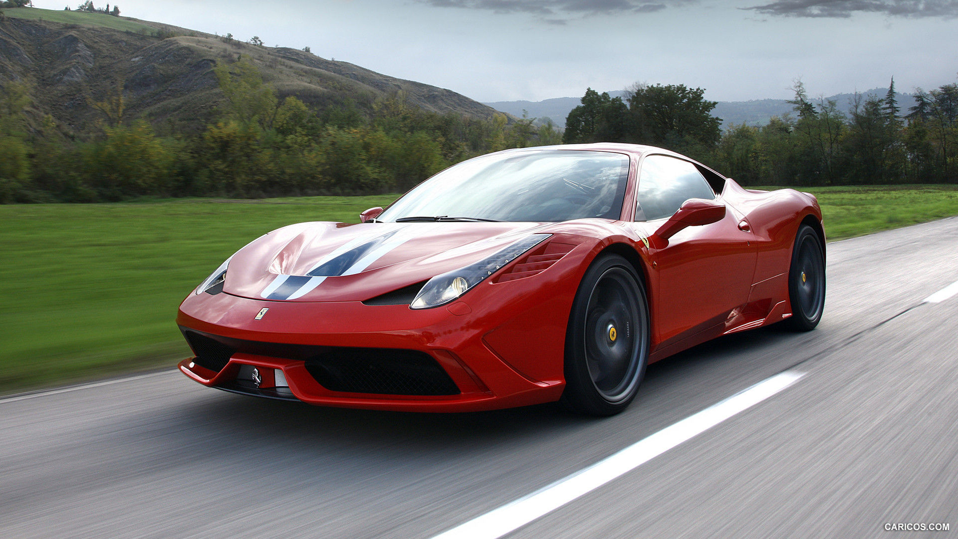 Wallpaper #eH1j9I4Bnwiau_P6Iw_c21 Ferrari 458 Speciale 2014 Front HD Wallpaper 6 1920x1080