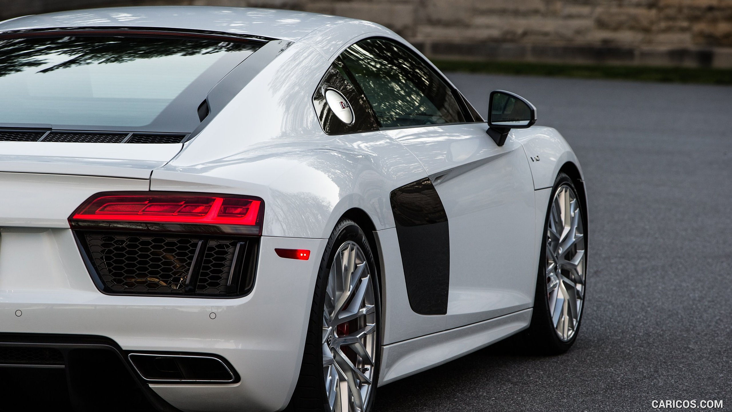 Wallpaper #Pmg_GJMBSpphPi3-AhLi285 2017 Audi R8 V10 White Us Spec HD Wallpaper 11