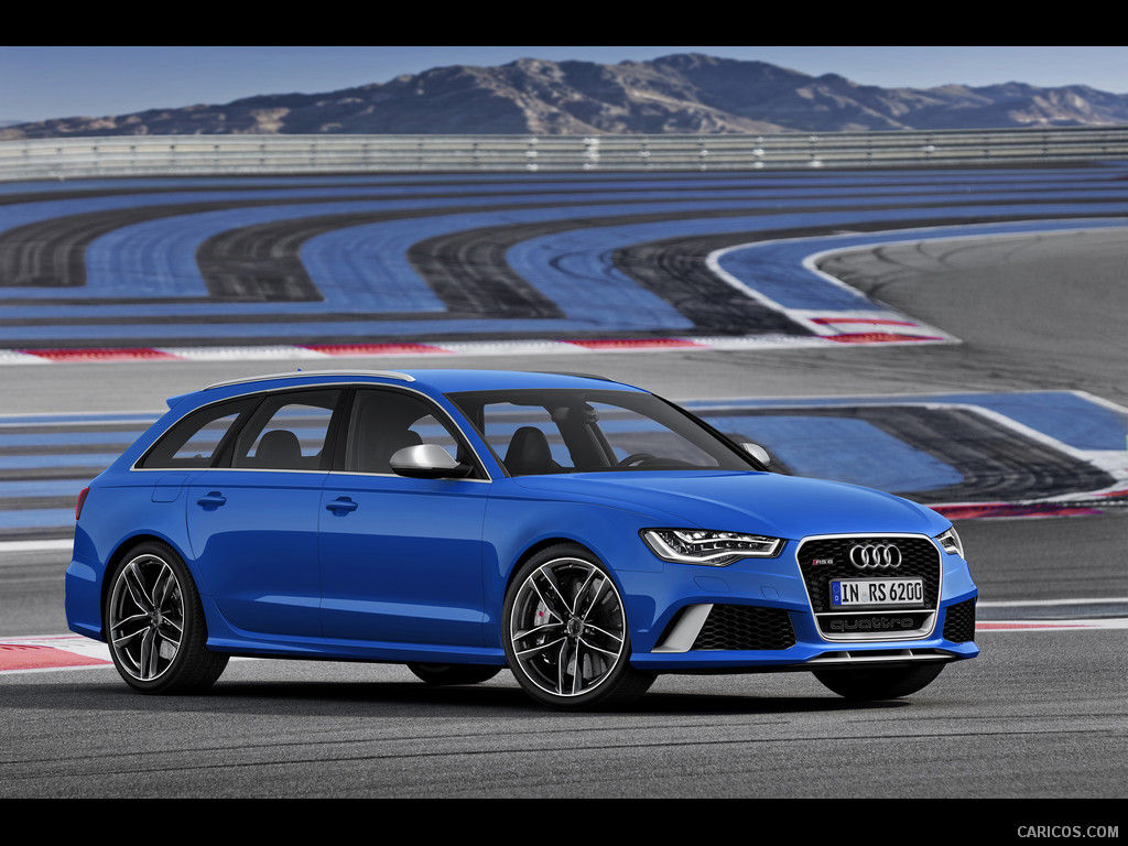 Wallpaper #l2ek_ZIBSpphPi3-L5zt84 2014 Audi Rs6 Avant Estoril Blue Crystal Effect Front HD Wallpaper