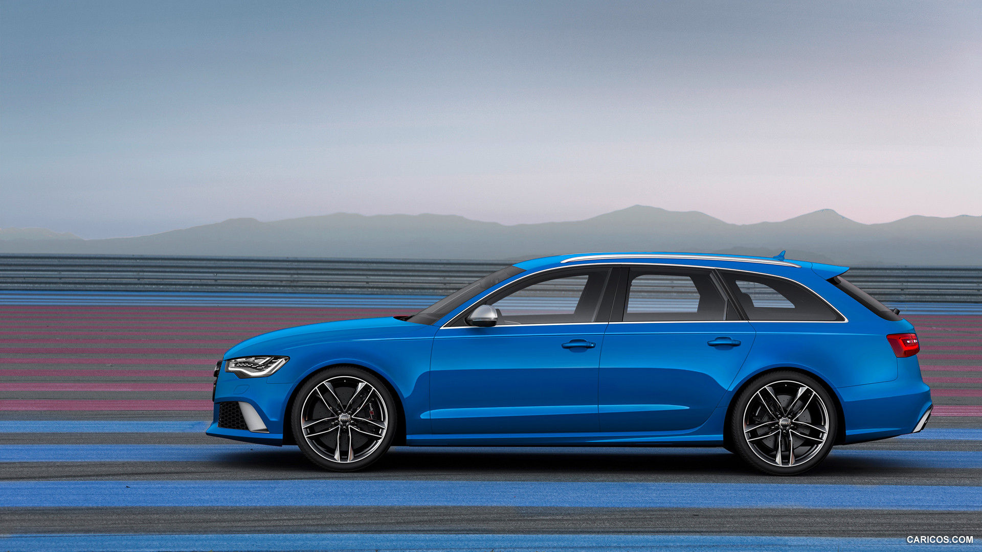 Wallpaper #s-_NTJMBMN-XEVvV_T4S375 2014 Audi Rs6 Avant Estoril Blue Crystal Effect Side HD Wallpaper