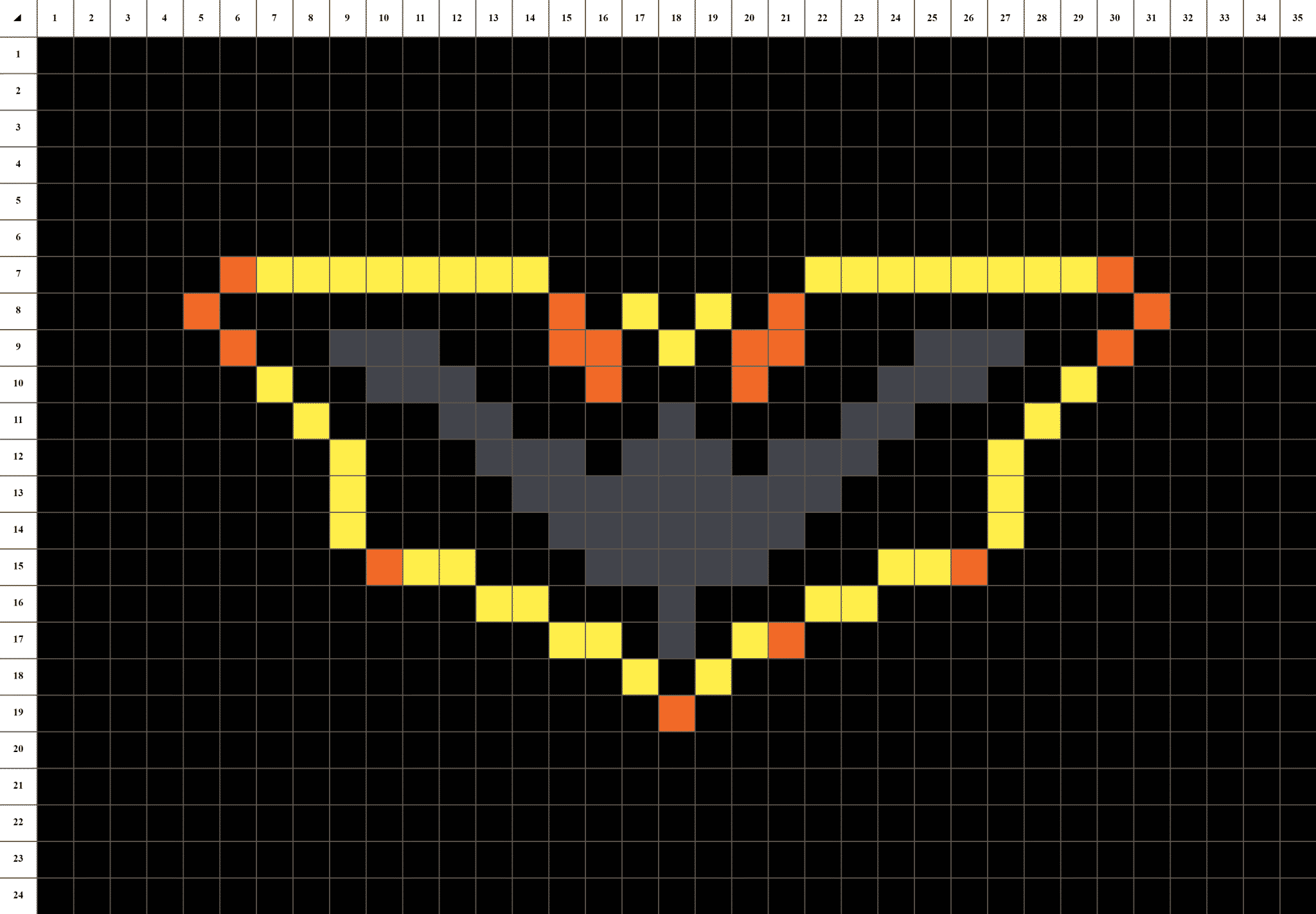 Wallpaper #3xmuLY8BtGB6xQ78EZKV20 Symbole Batman Pixel Art