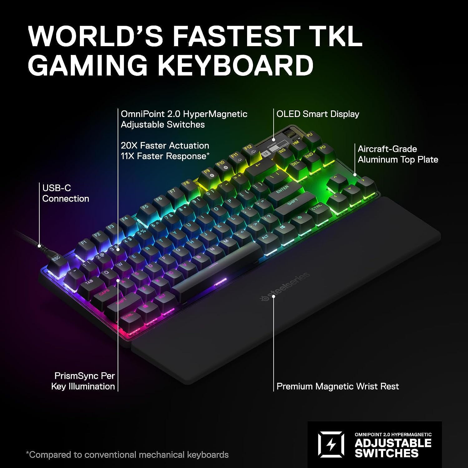 Wallpaper #wjvtcZcBSWmA-tzpM5D431 Steelseries Apex Pro Tkl Hypermagnetic Gaming Keyboard Eteknix