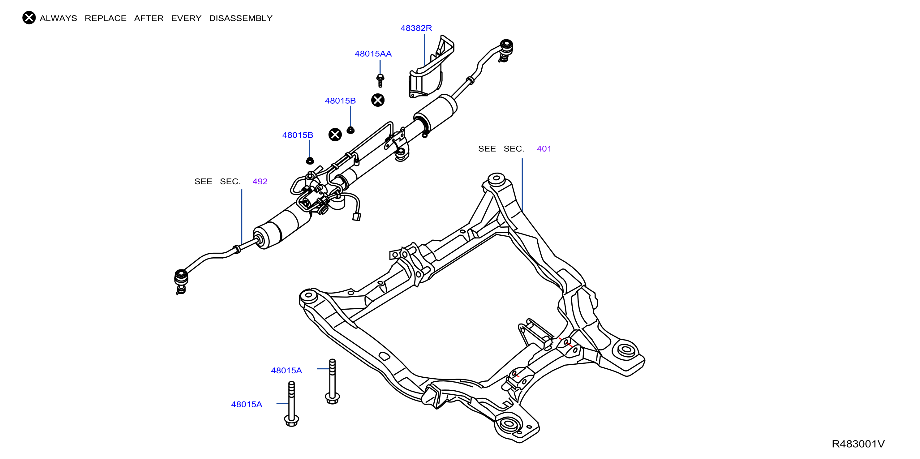 Wallpaper #a0CXMZMBJhL2WPbaT8ci248 Diagram Steering Gear Mounting for Your Nissan