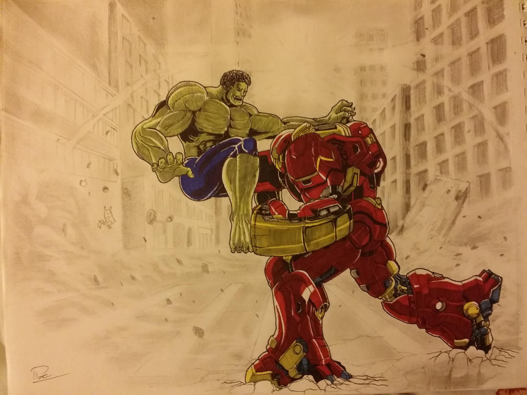 Wallpaper #UmfnApMBSpphPi3-dbEP242 Hulkbuster vs Hulk by Lpham97 on Deviantart