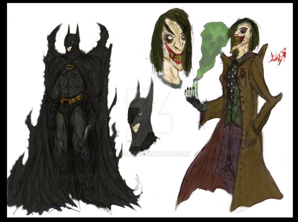 Wallpaper #0gOjY5MBpyOg8YnET9UW317 Batman and Joker My Way by Ra88 on Deviantart