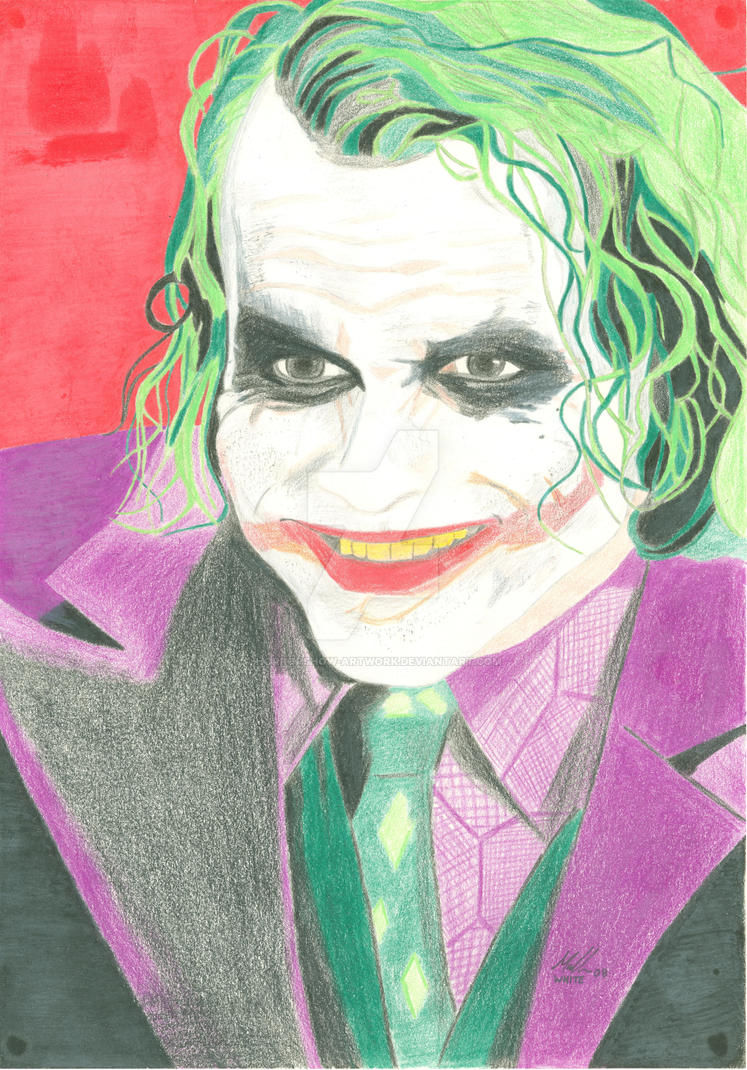 Wallpaper #pLg525IBJvJKYCmE3_XP131 Heath Ledger Joker by Horrorshow Artwork on Deviantart