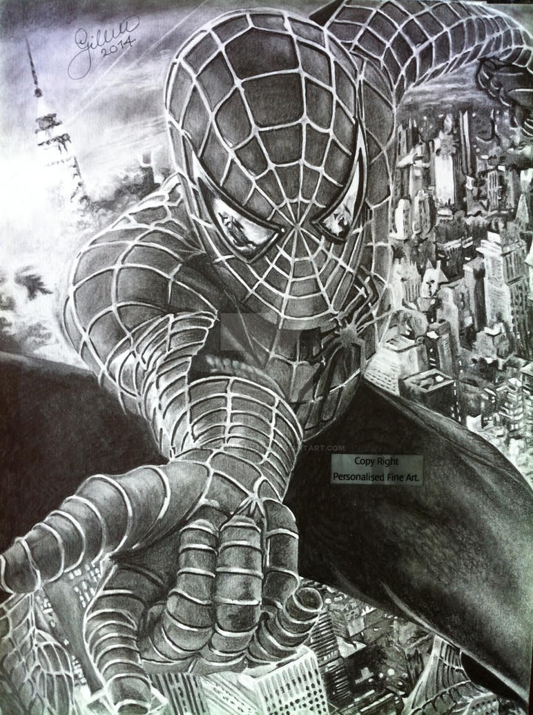 Wallpaper #q7gk1pIBJvJKYCmEoNw0108 Spider Man 2014 Drawing by Stevegillettart on Deviantart
