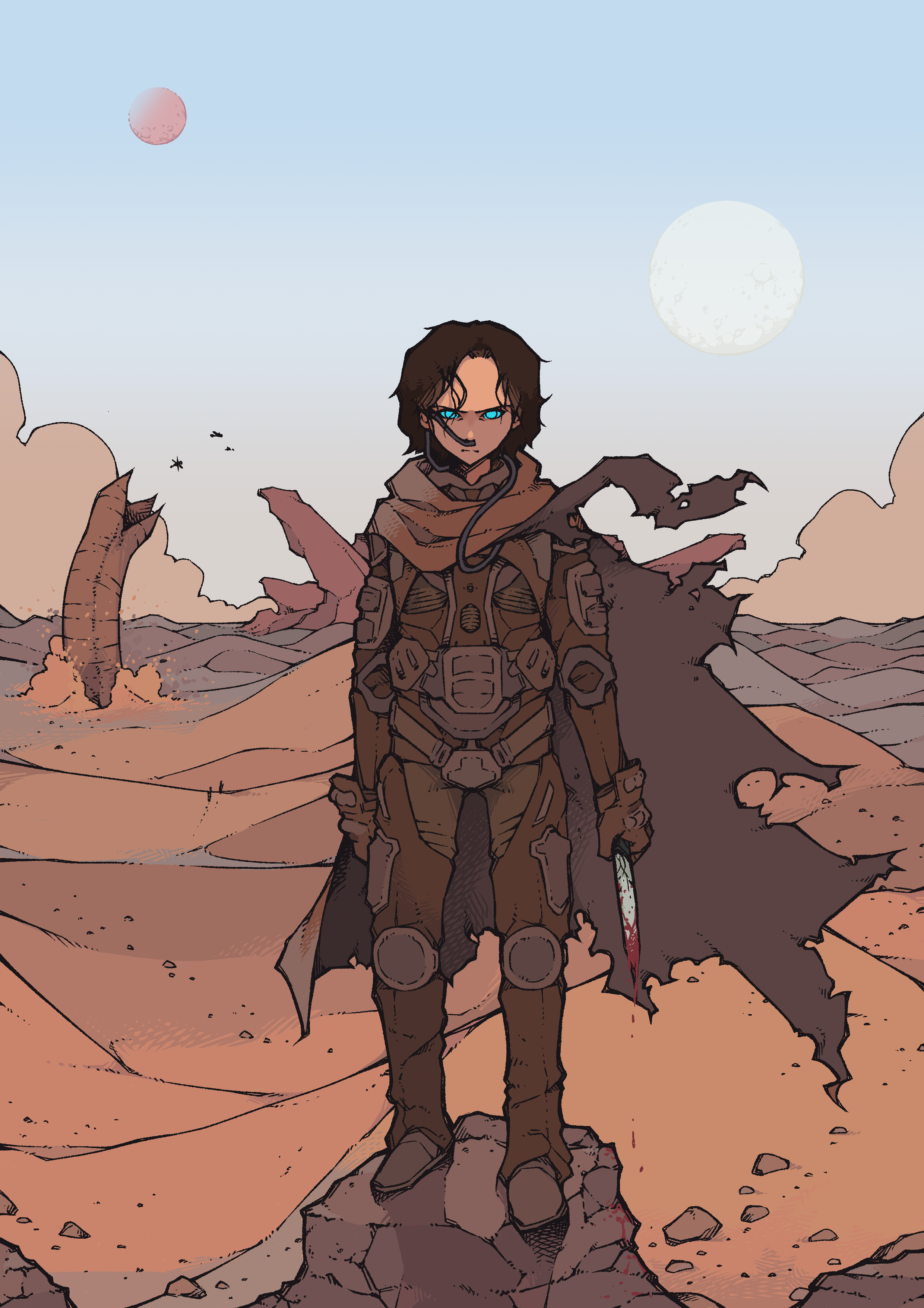 Wallpaper #3YJFQJMB0GiFKesMK8Bn144 Dune Fanart Illustrated by Me Rdune