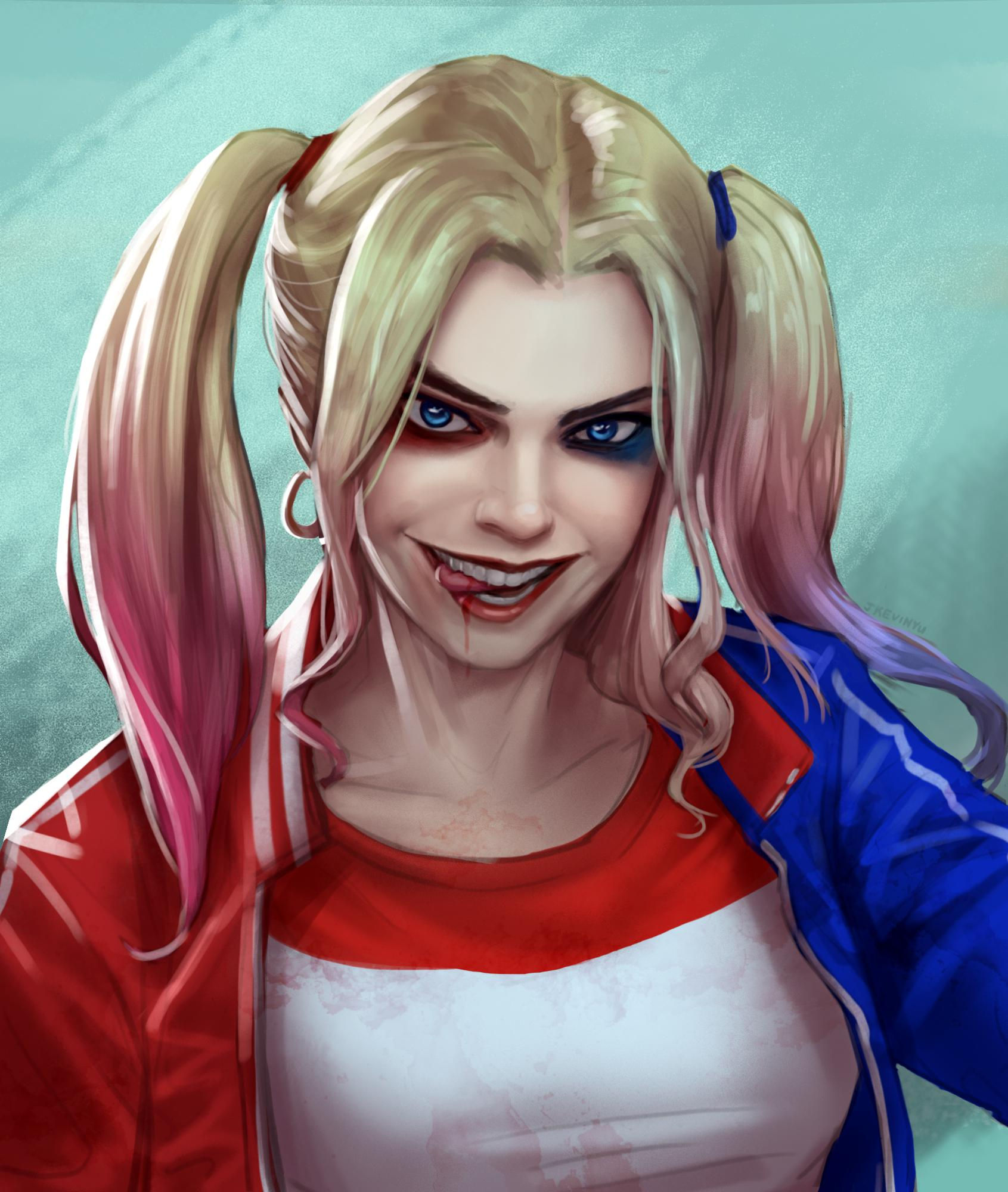 Wallpaper #YWcr-5IBSpphPi3-CZPD78 Fan Artharley Quinn Painting by Me Rdccomics