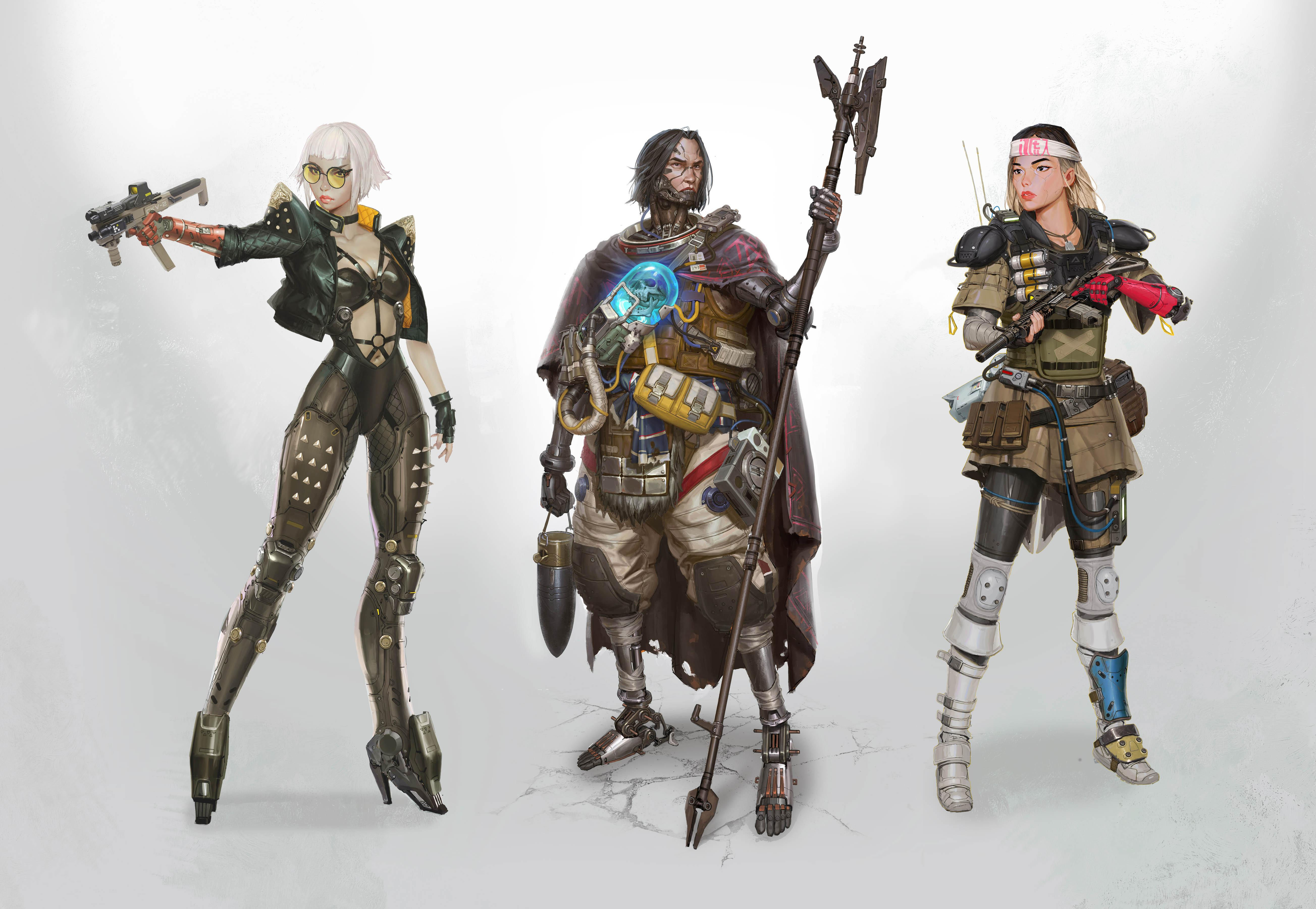 Wallpaper #aLgoTJIBJvJKYCmEu9Gz34 Cyberpunk Character Lineup by Jude Smith Rimaginarycyberpunk