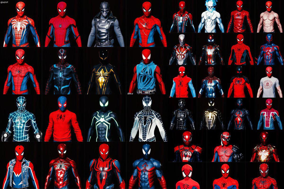 Wallpaper #12i5IpMBSpphPi3-TzO6199 All the Spiderman Suits