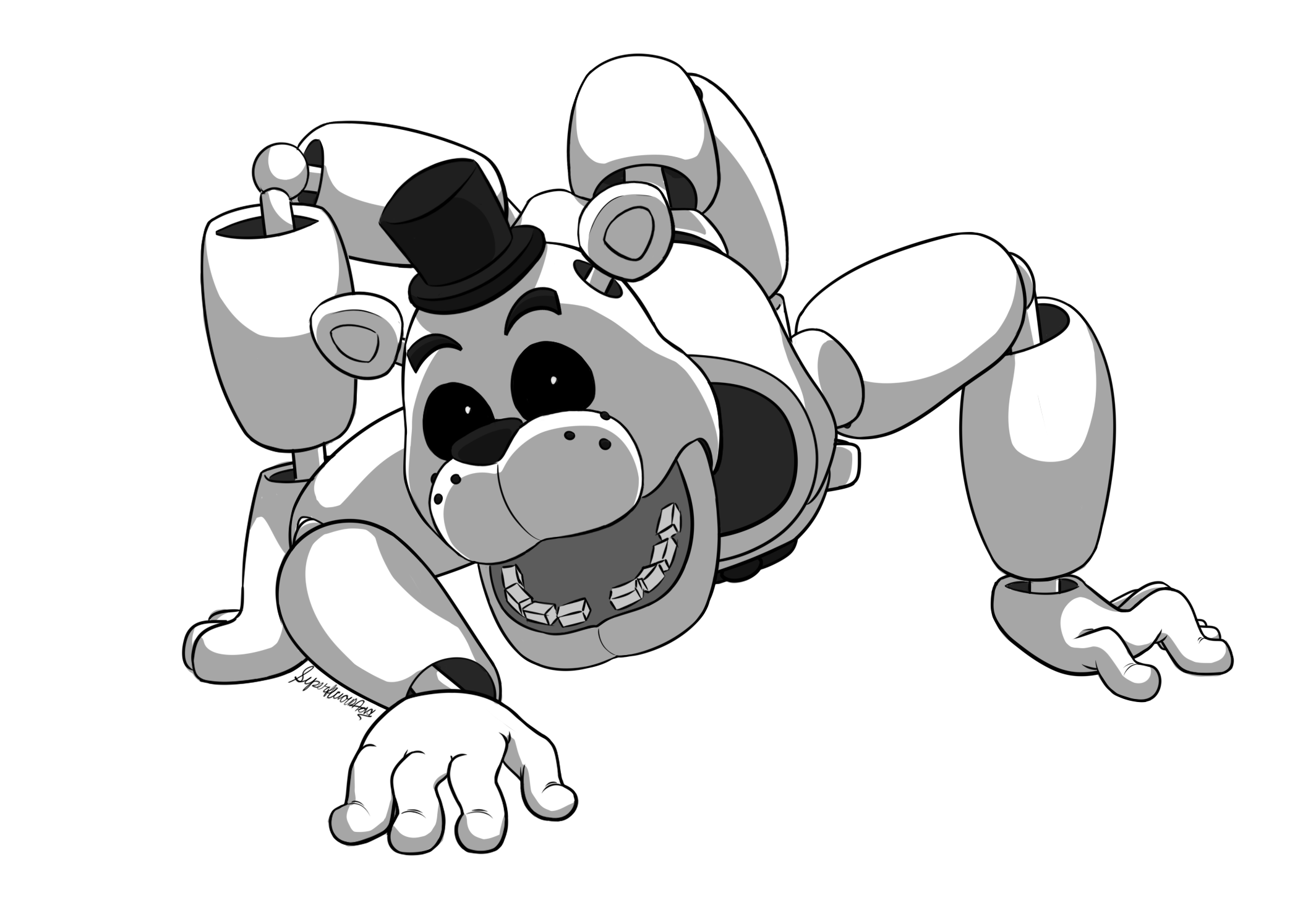 Wallpaper #zGexDZMBSpphPi3-sebl364 What if Freddy Did Balloras Spider Crawl Rfivenightsatfreddys