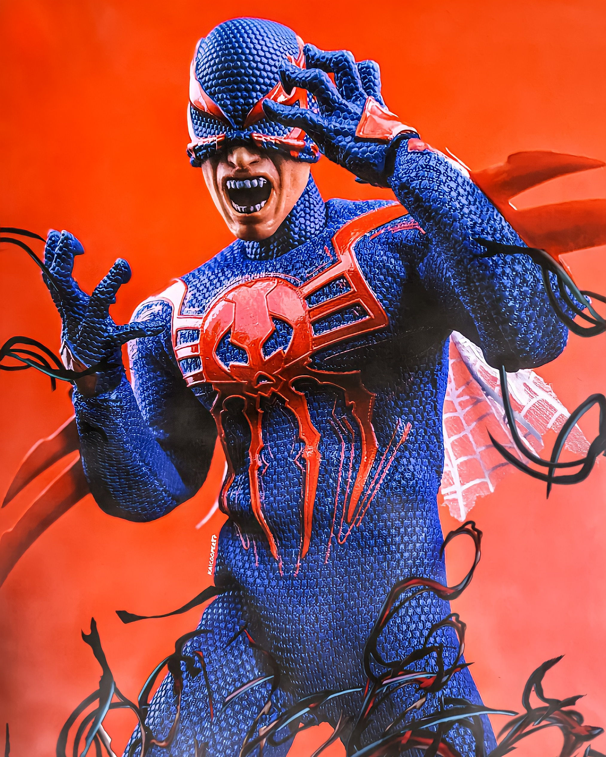 Wallpaper #YBkLBI8BtGB6xQ78Bk3c26 Mezco Spiderman 2099 Rone12collective