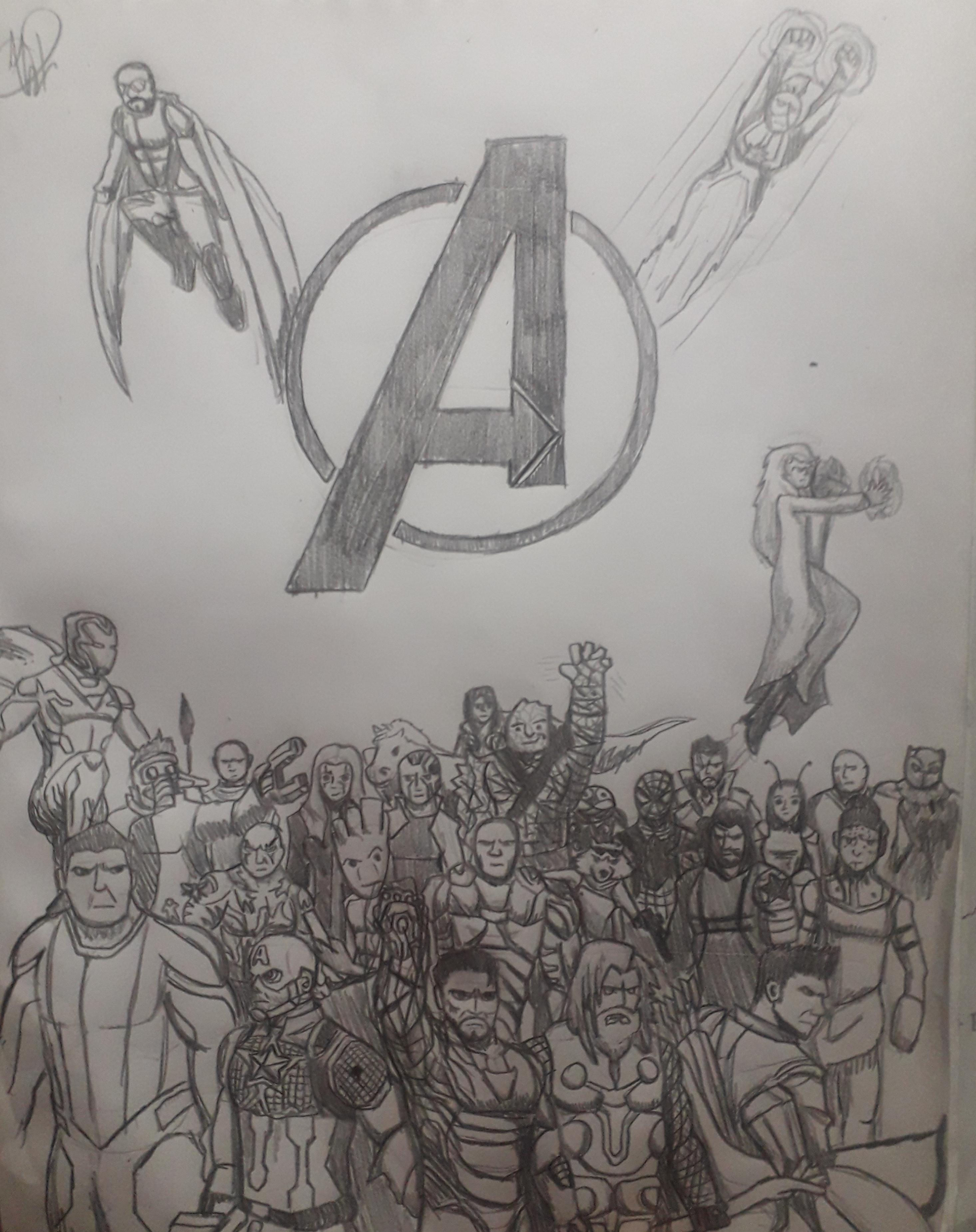 Wallpaper #72703 The Avengers Graphite Drawing by Pen Tacular Artistdeviantartcom on