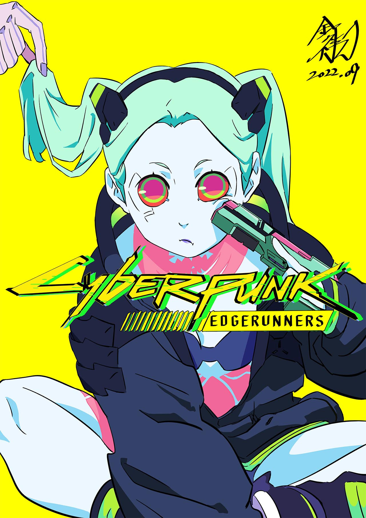 Wallpaper #SLhR2ZIBJvJKYCmEiexE191 Cyberpunk Edgerunners Rebecca by Yoshiyuki Kaneko Kazuliski
