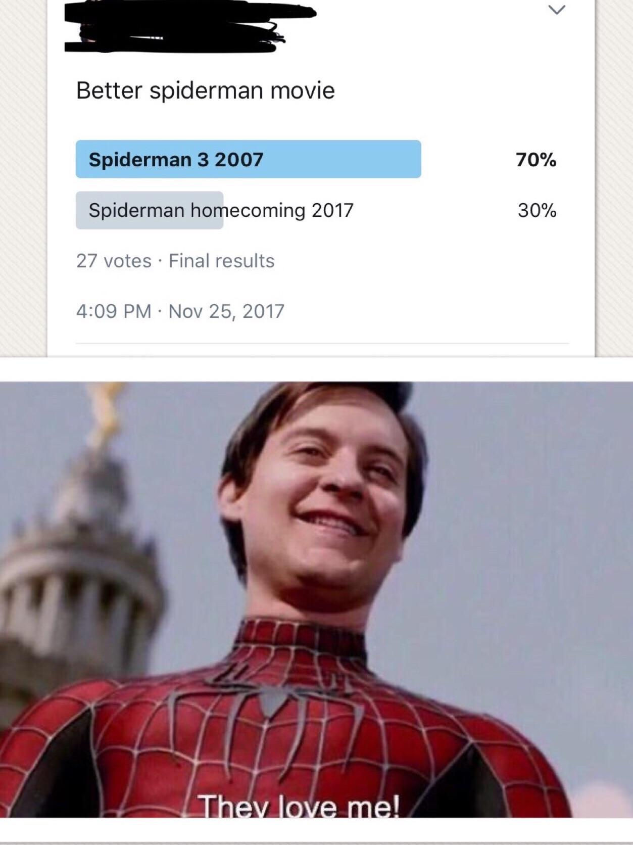 Wallpaper #zBkeDo8BtGB6xQ78Q1ib45 They Love Me Meme Spiderman