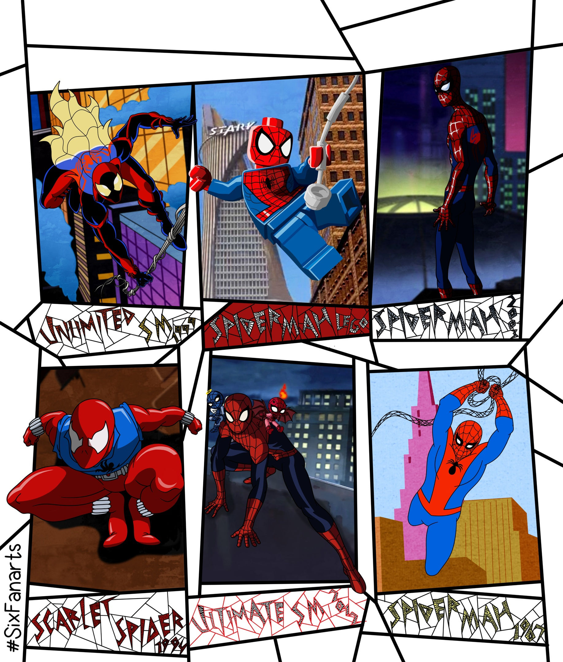 Wallpaper #Y33a8I4Bnwiau_P6aQfd40 Welcome to Spider Verse Collage Drawn by Me Rspiderman