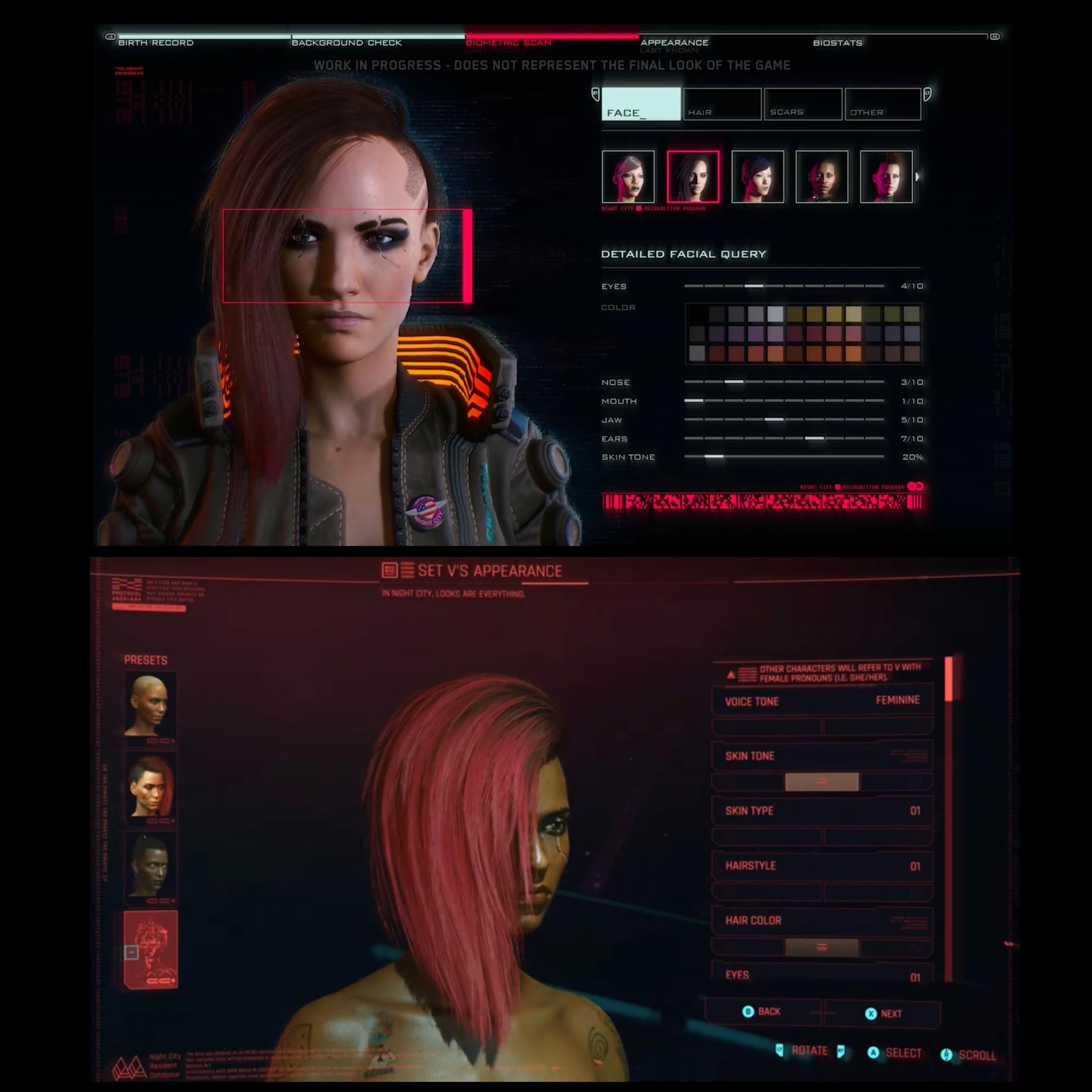 Wallpaper #FxlEAo8BtGB6xQ784Uqr42 Female V Character Customization Screen Tease Then Top 2018 Gameplay